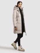 khujo-mantel-indie2-hellbeige-warm-wattierter-damen-wintermantel image 6