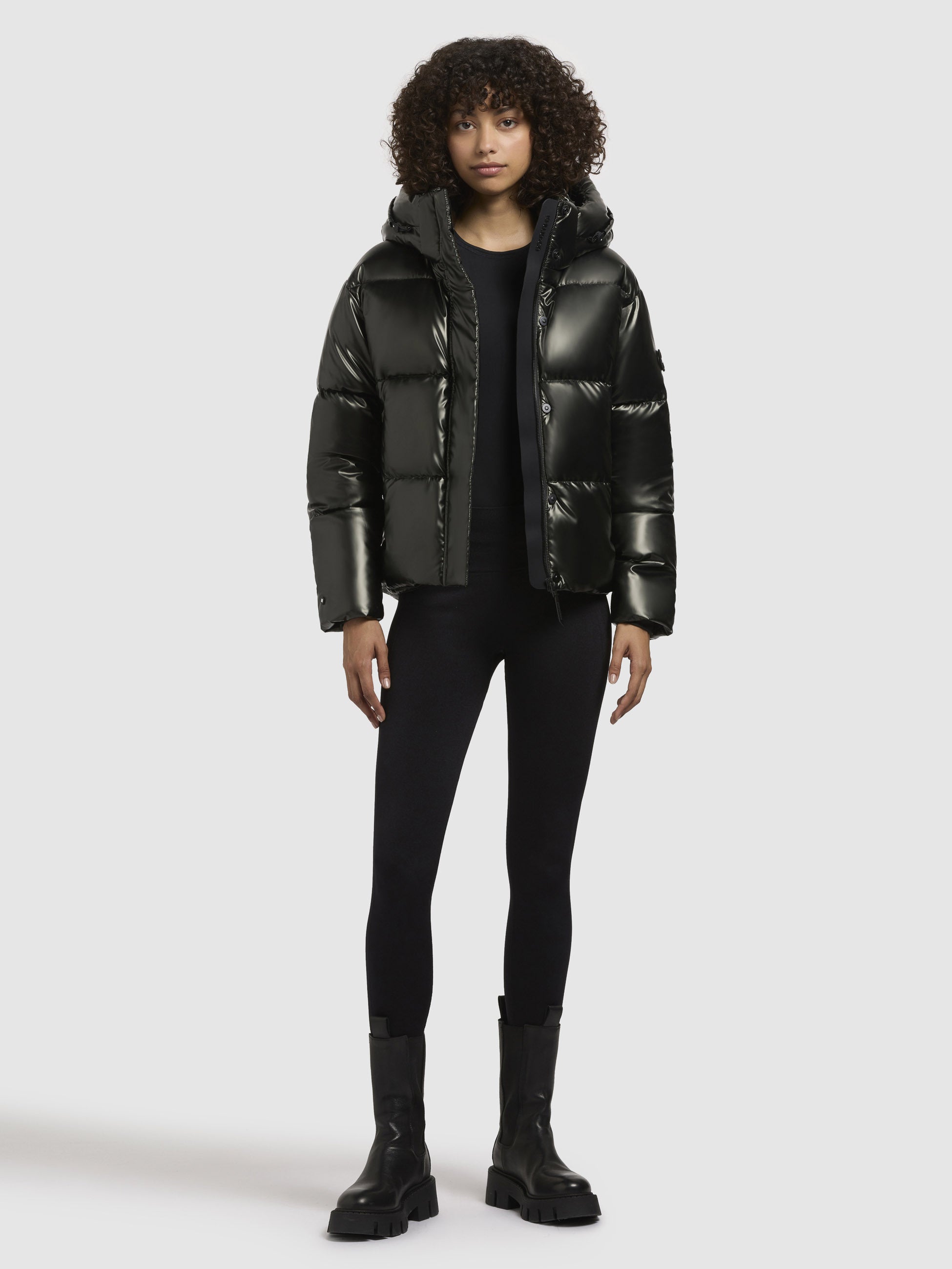 khujo-jacke-devina-shiny-dunkelgr-n-damen-steppjacke image 2