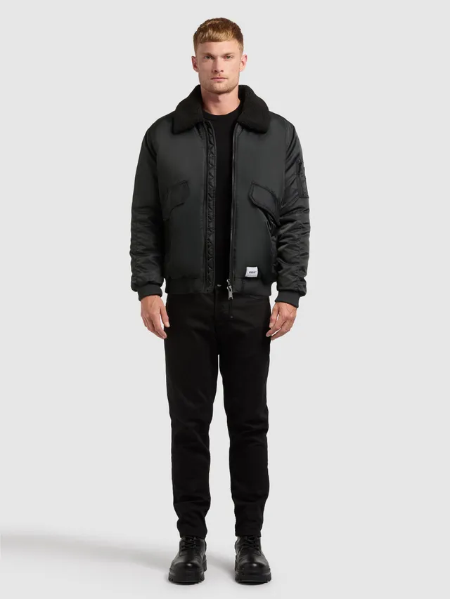 khujo-ground-damen-bomberjacke-obrage-gray-mit-abnehmbarem-kunstfell image 1