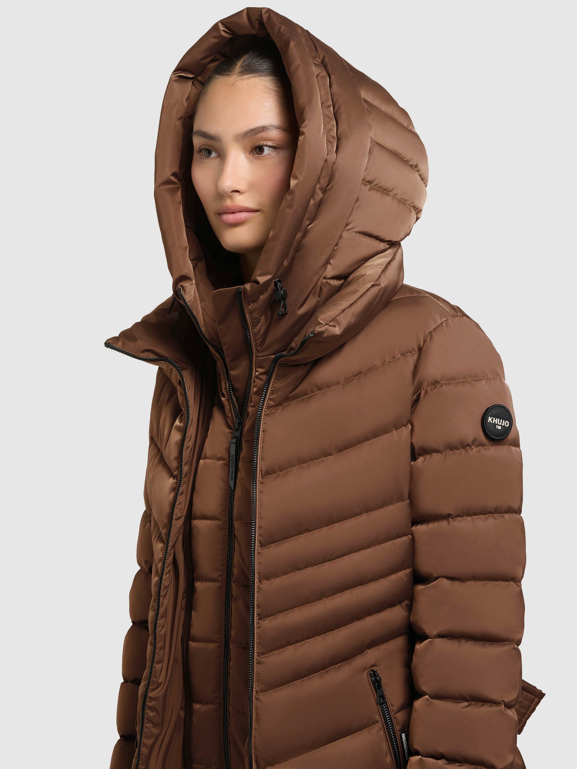 khujo-jacke-kina-copper-brown-damen-steppjacke-mit-einsatz image 7