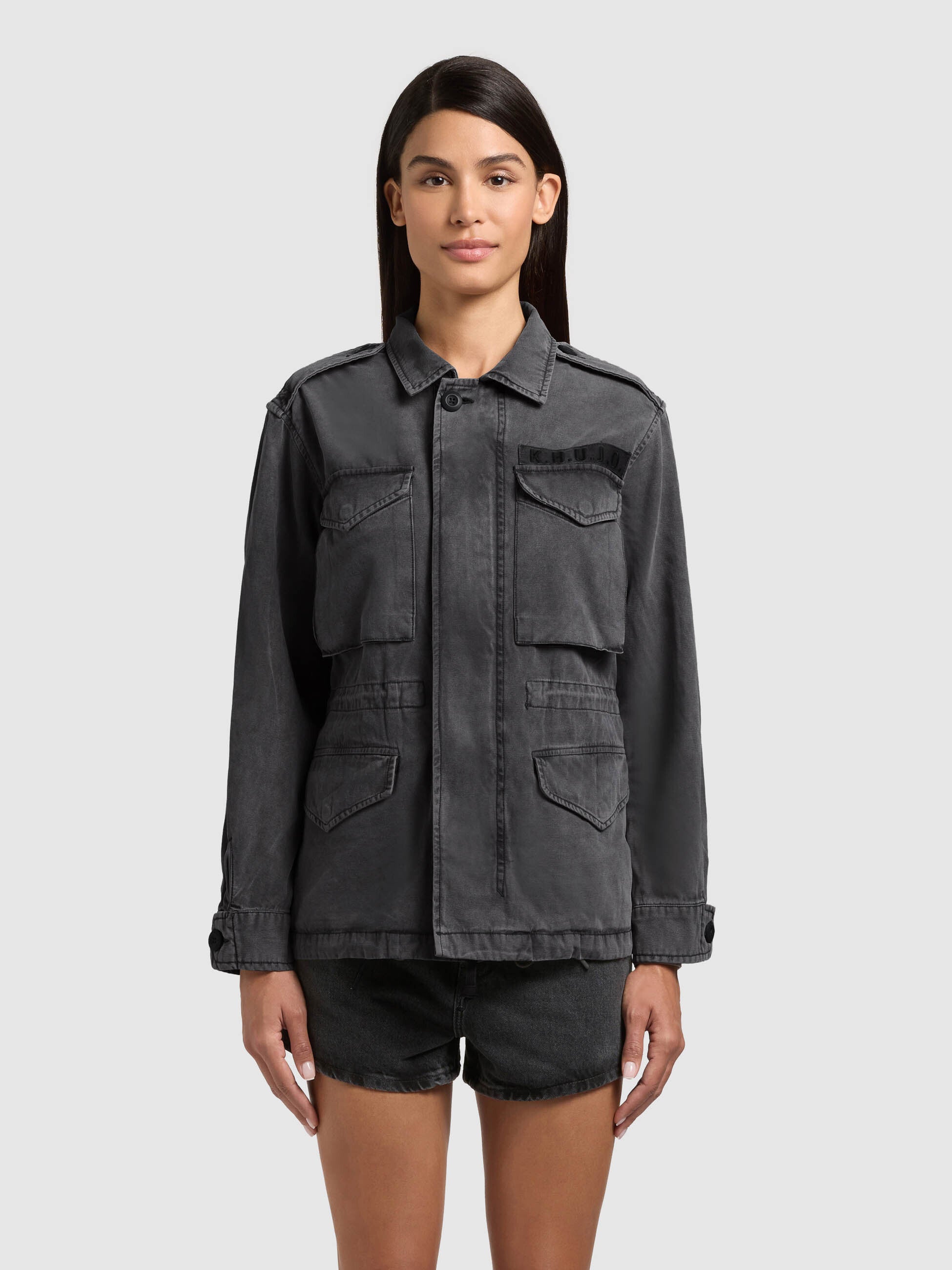 khujo-jacke-buni-black-fieldjacke-baumwoll-twill image 4