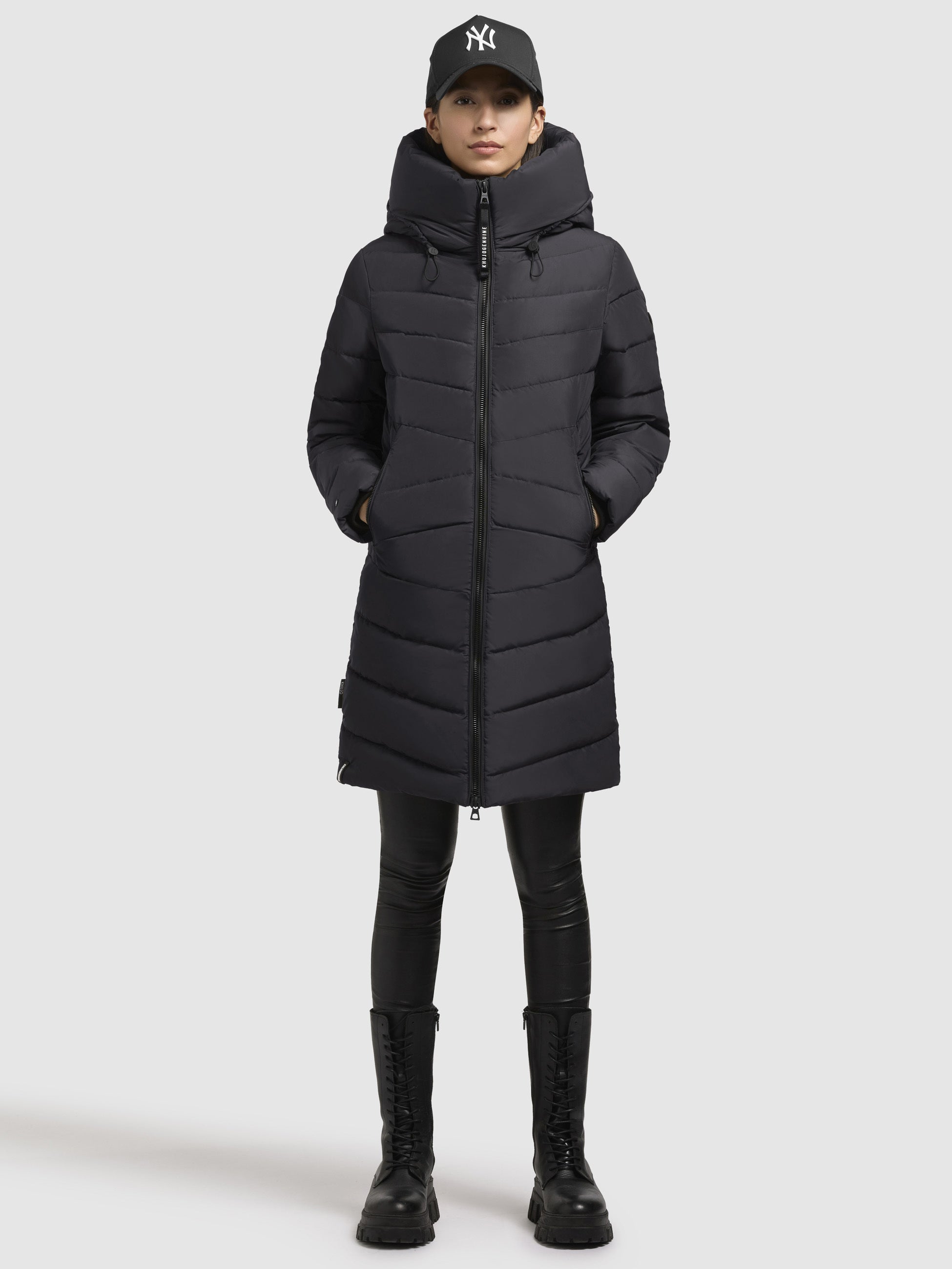 khujo-coat-pluz-dark-gray image 1