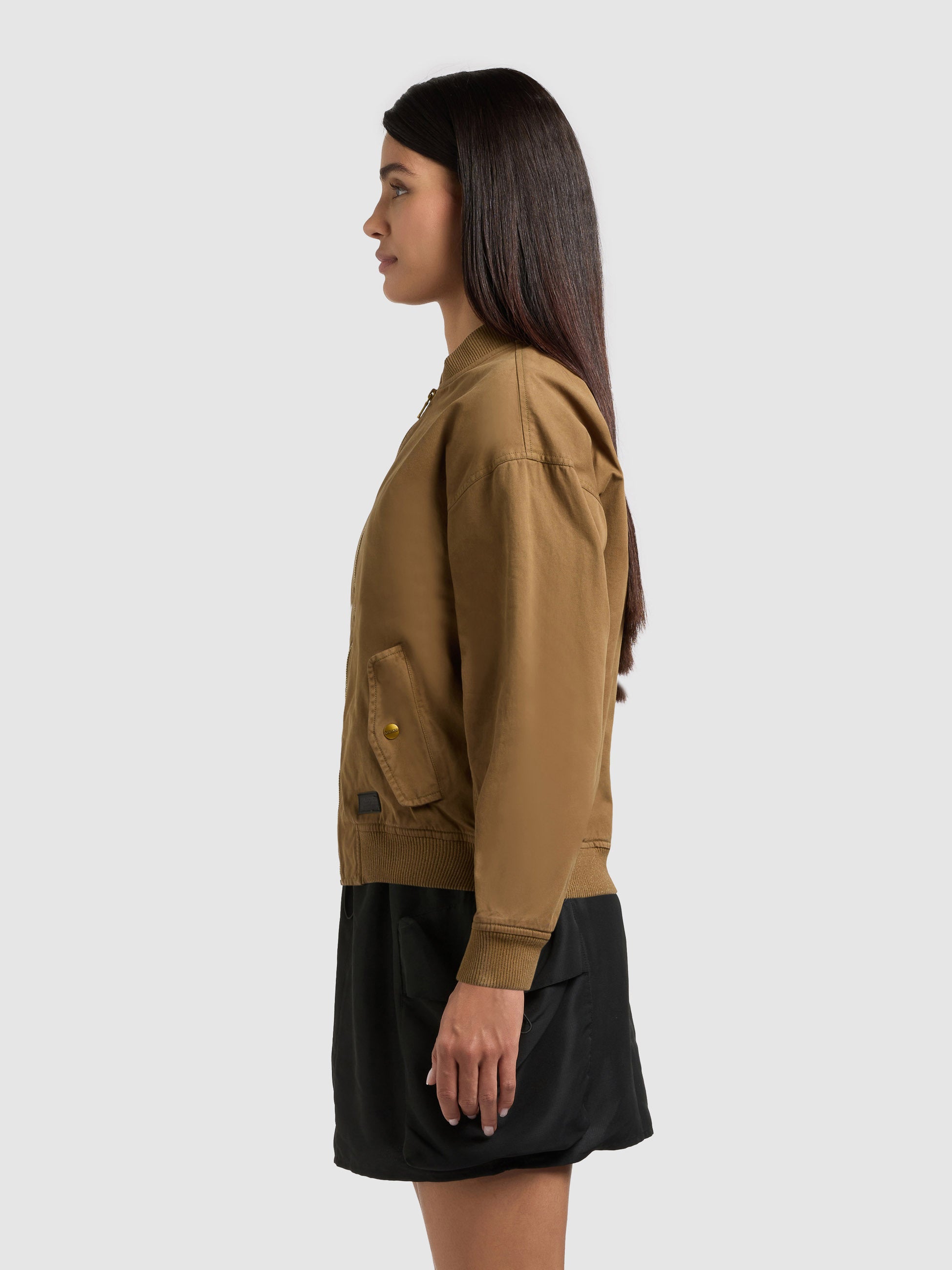 khujo-jacke-inie-canary-green-blouson-baumwoll-twill-regular-fit image 5