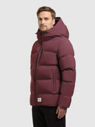 khujo-silas3-damen-steppjacke-moscato-red-wattiert-mit-kapuze image 5