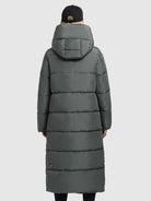khujo-coat-soulani3-gray-damen-steppmantel-wadenlang image 3