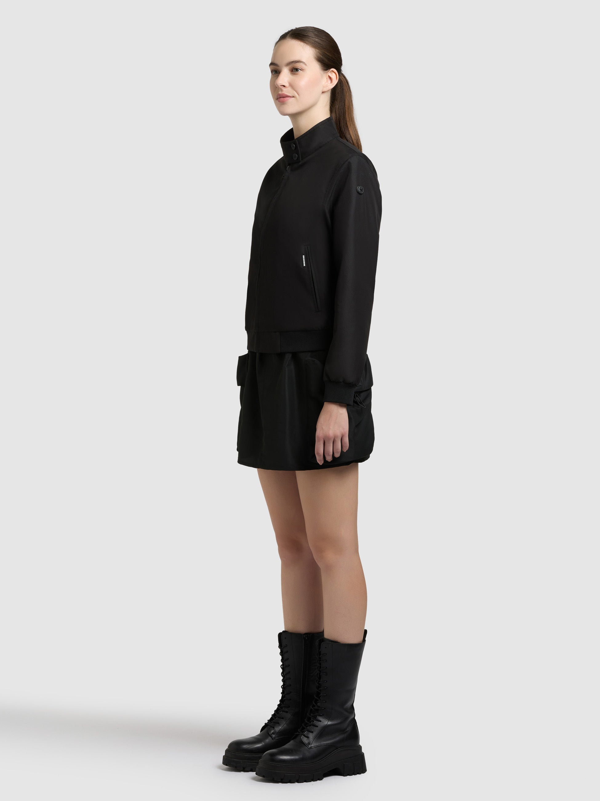 khujo-jacke-liesel-black-damen-blouson-stehkragen image 6