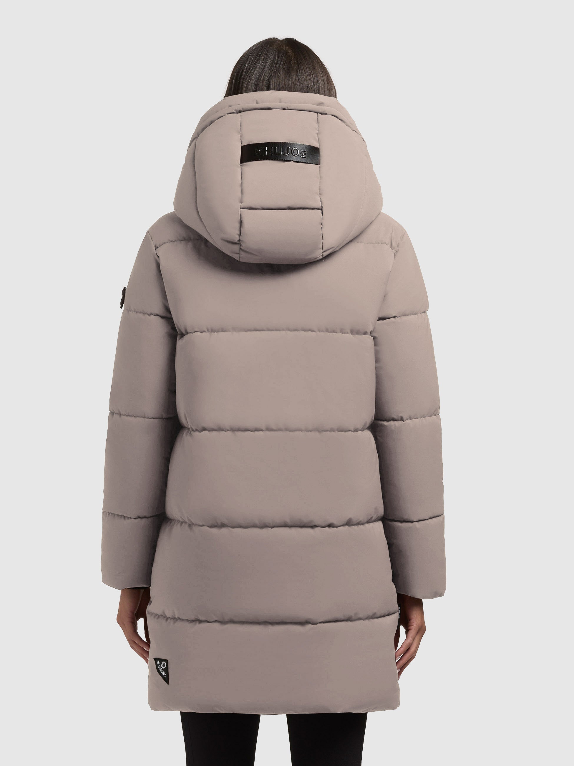 khujo-mantel-haya2-matt-greige-steppmantel-damen-loose-fit image 3