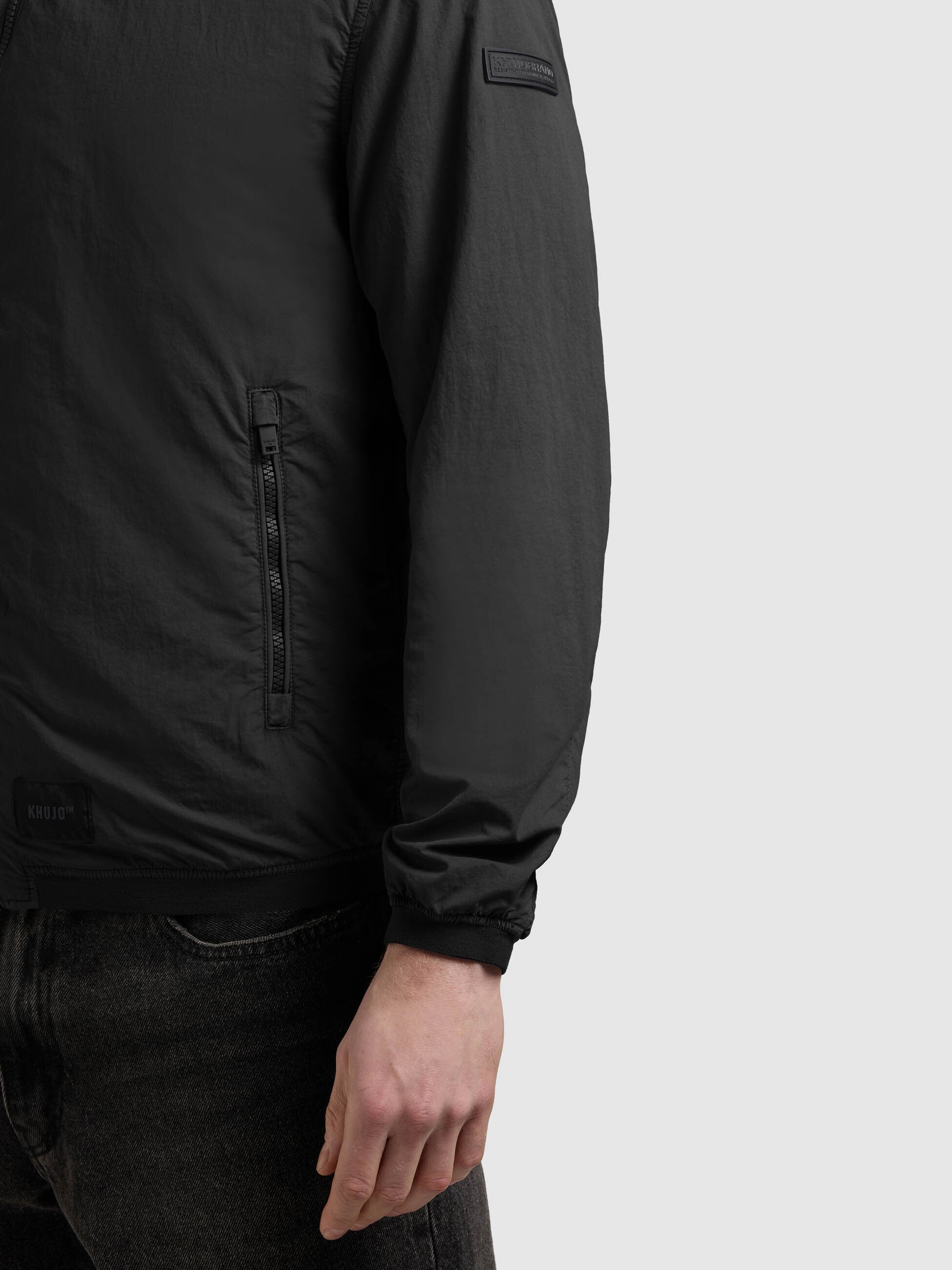 khujo-derf-blousonjacke-black-leichte-kapuzenjacke image 8