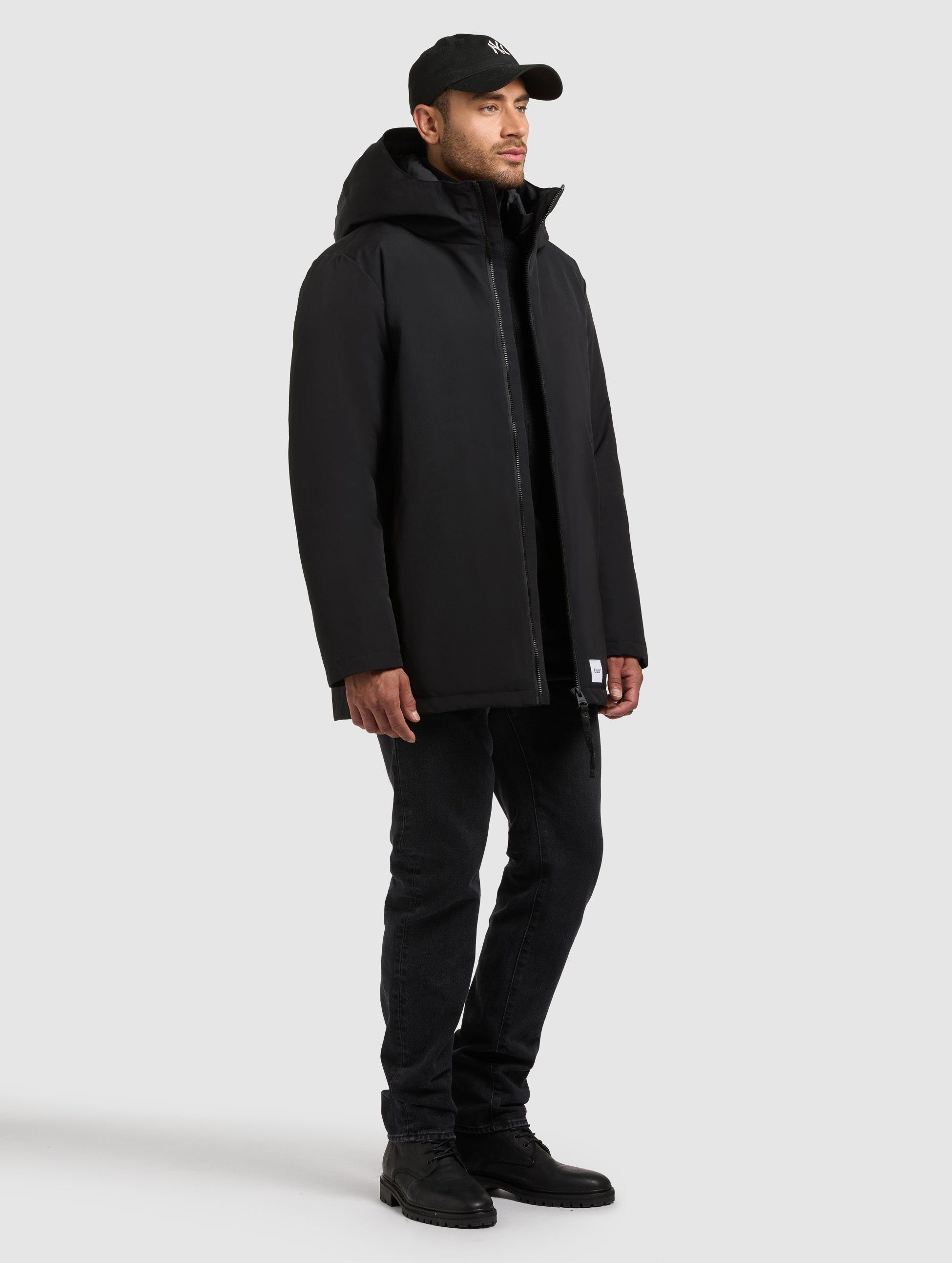 khujo-jacke-nedd-black-wattierte-winterjacke-parka-mit-kapuze image 6
