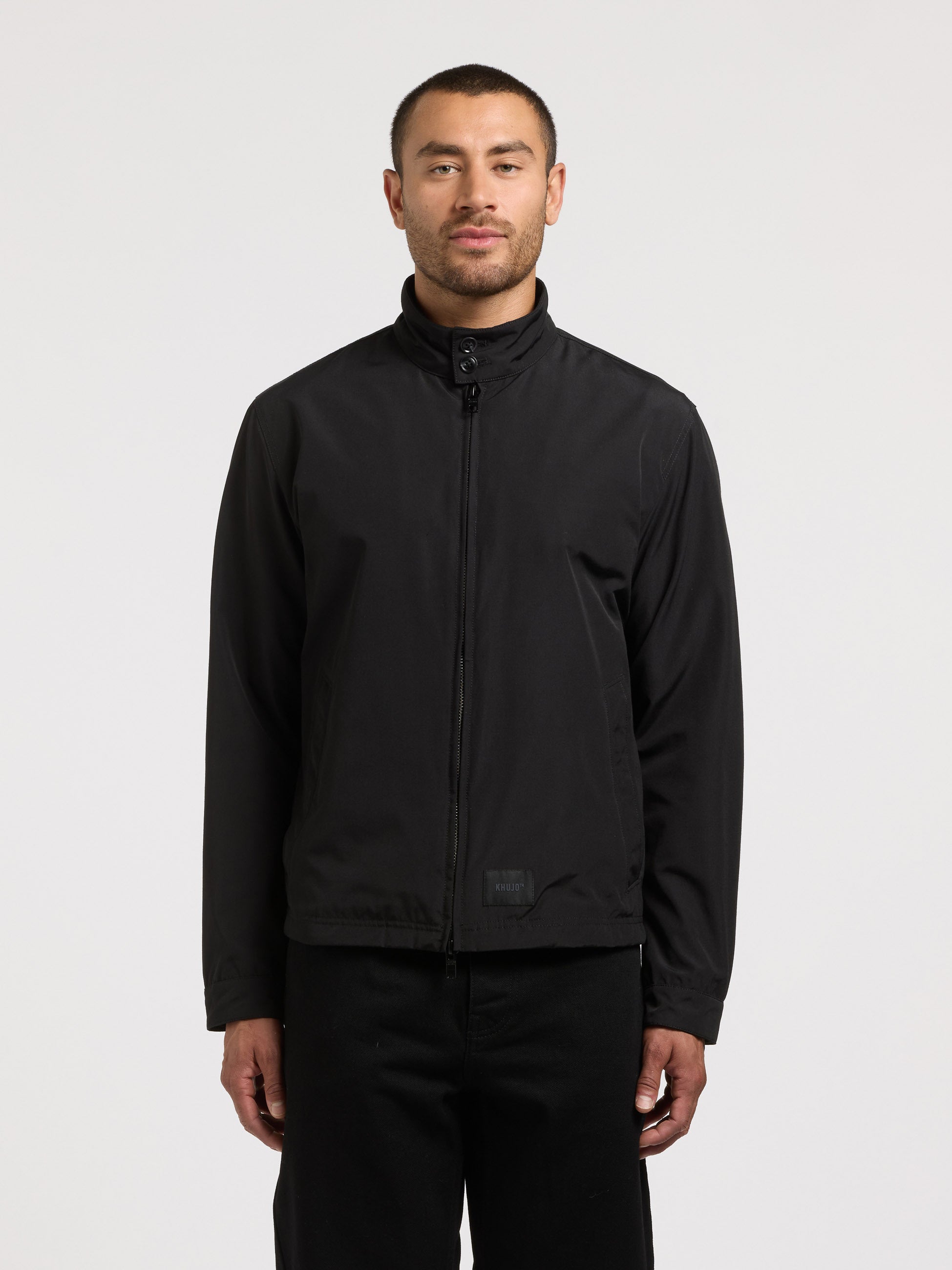 khujo-cover-jacke-black-blouson-sommerjacke-clean-urban image 1