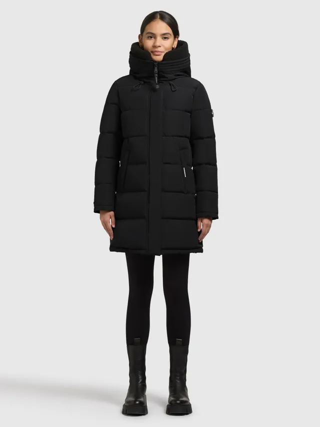 khujo-coat-kelsi-black-damen-wintermantel-kurz-gesteppt image 1