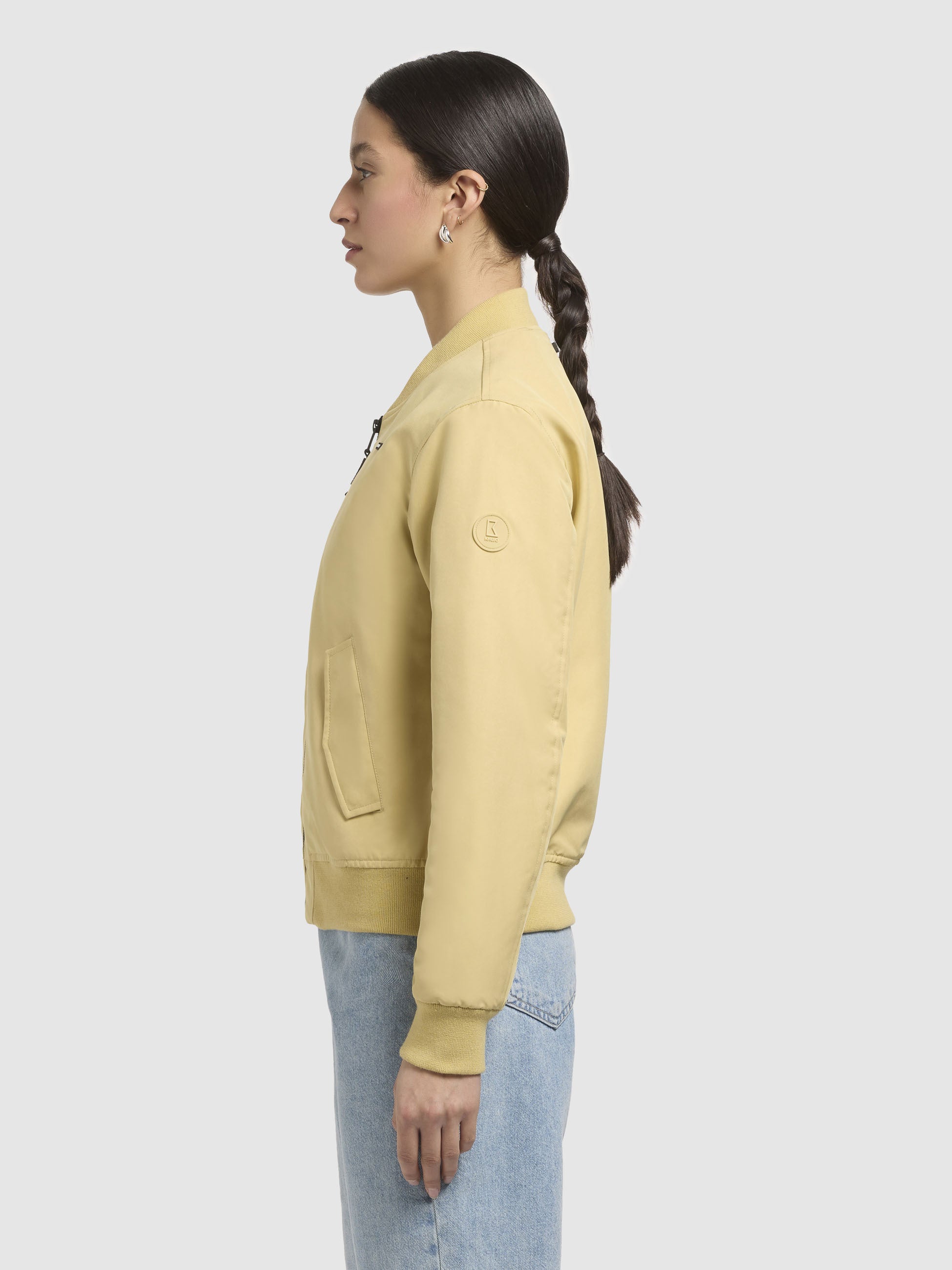 khujo-philo-gelbgr-n-damen-bomberjacke-h-ftlang-regular-fit image 5