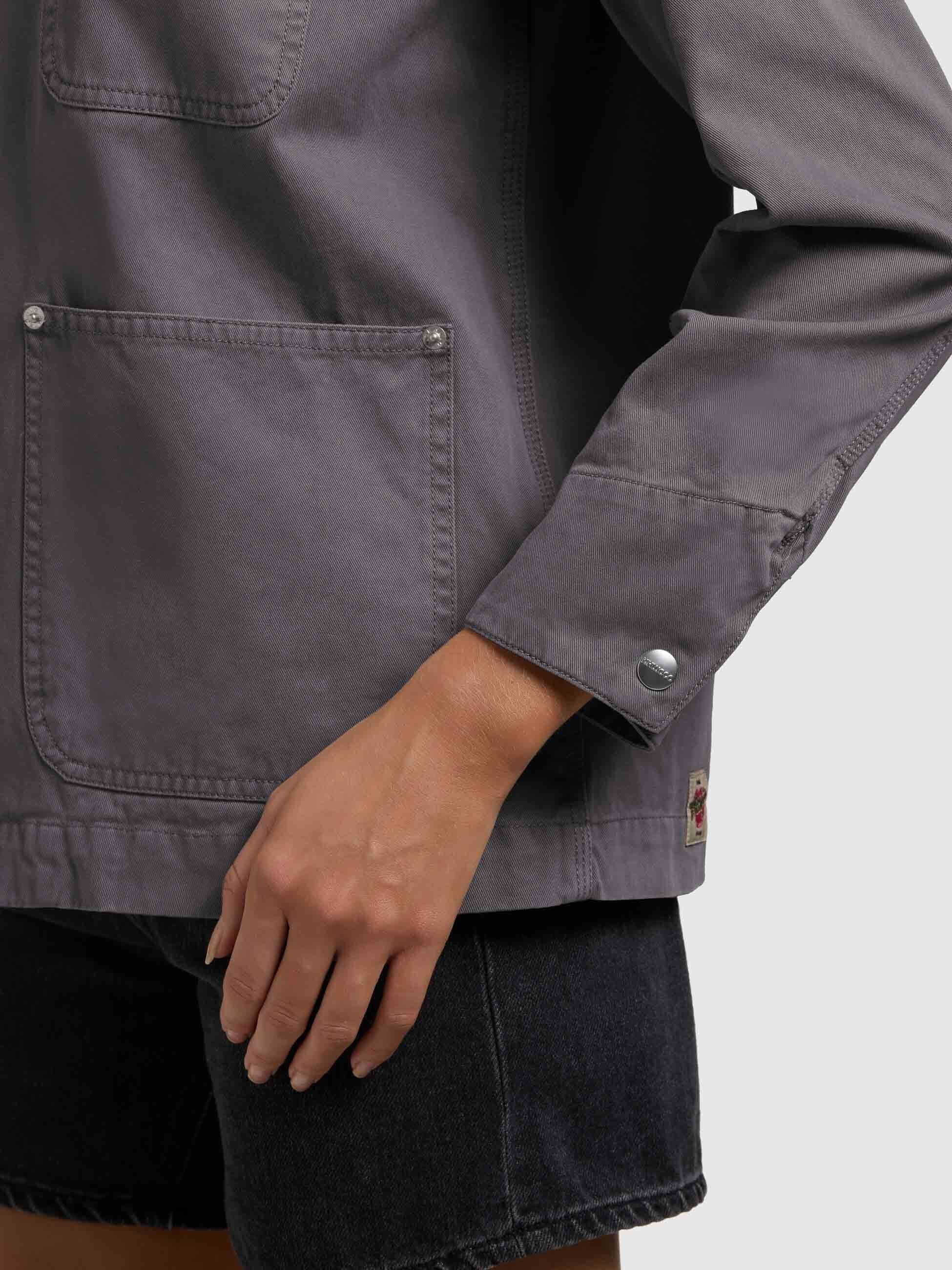 khujo-suzy-damen-jacke-fieldjacket-sea-grey image 8
