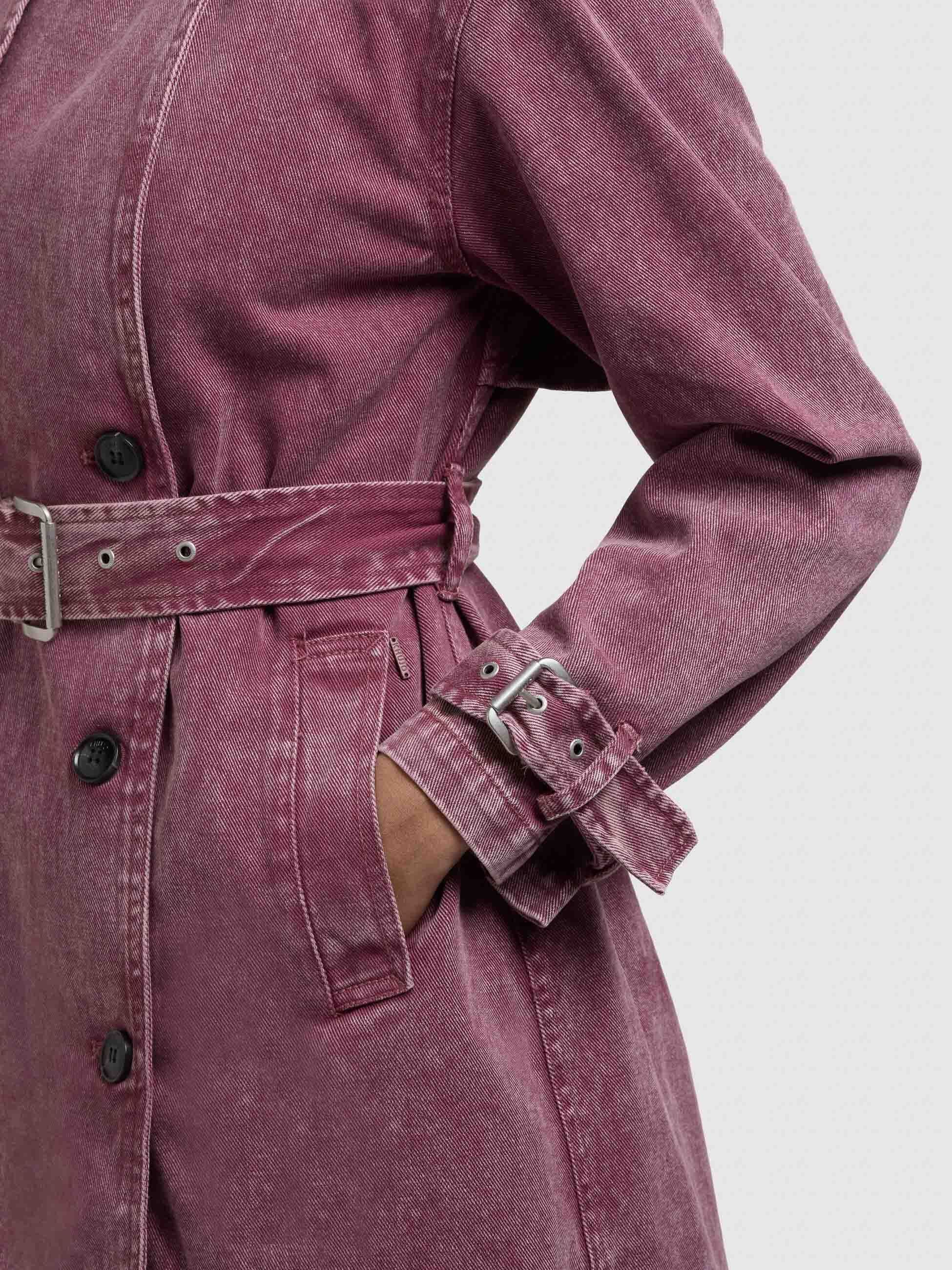 khujo-mantel-hera-fuchsia-damen-jeans-trench-denim image 8