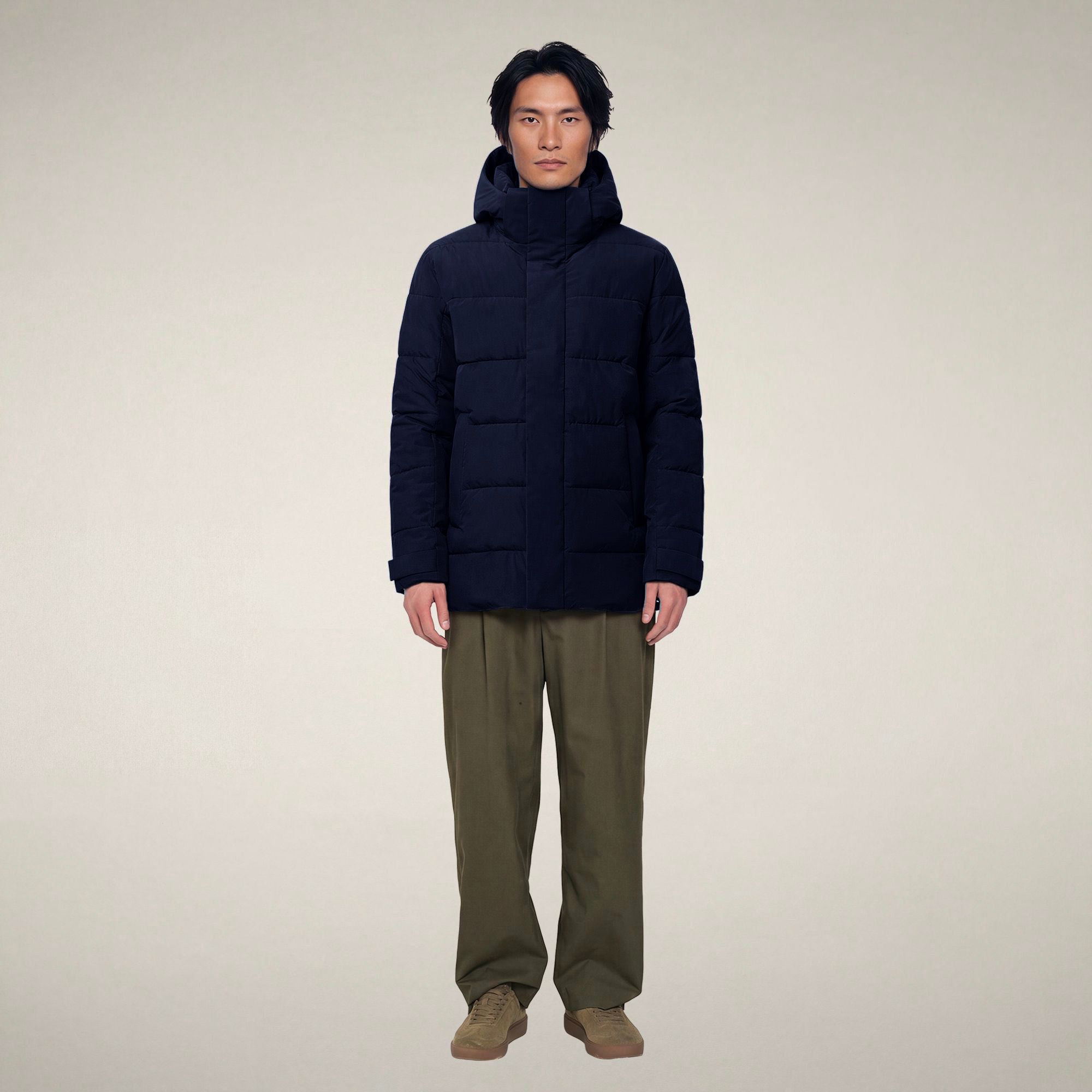 save-the-duck-flavien-herren-kapuzenjacke-blau-schwarz image 1