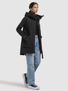 khujo-coat-venga-damen-kurzmantel-black-baumwollmix image 6