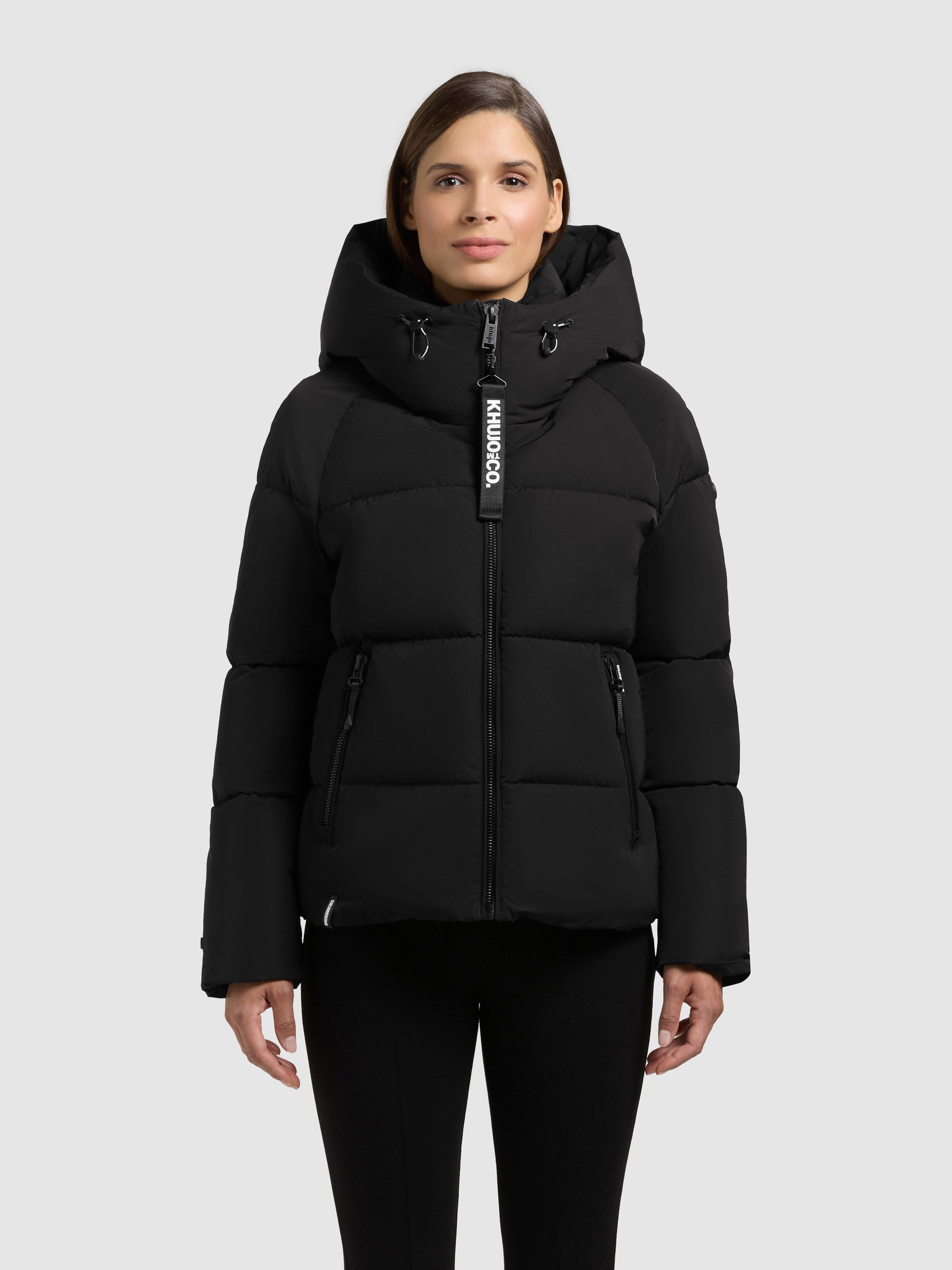 khujo-ono-jacke-black-h-ftlange-steppjacke-damen-mit-kapuze image 4