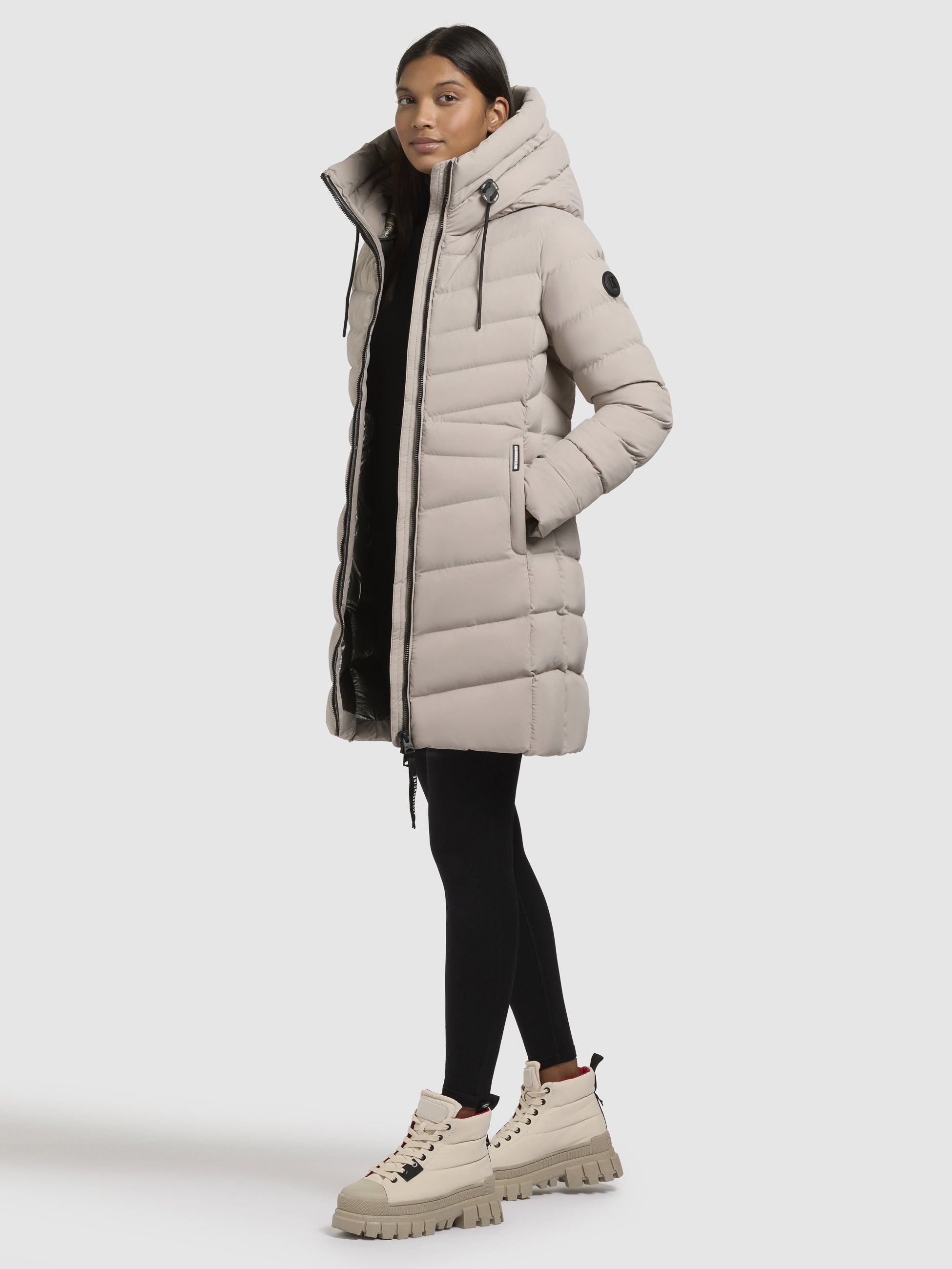 khujo-jacke-tuhani4-hellbeige-steppjacke-damen-leicht image 2