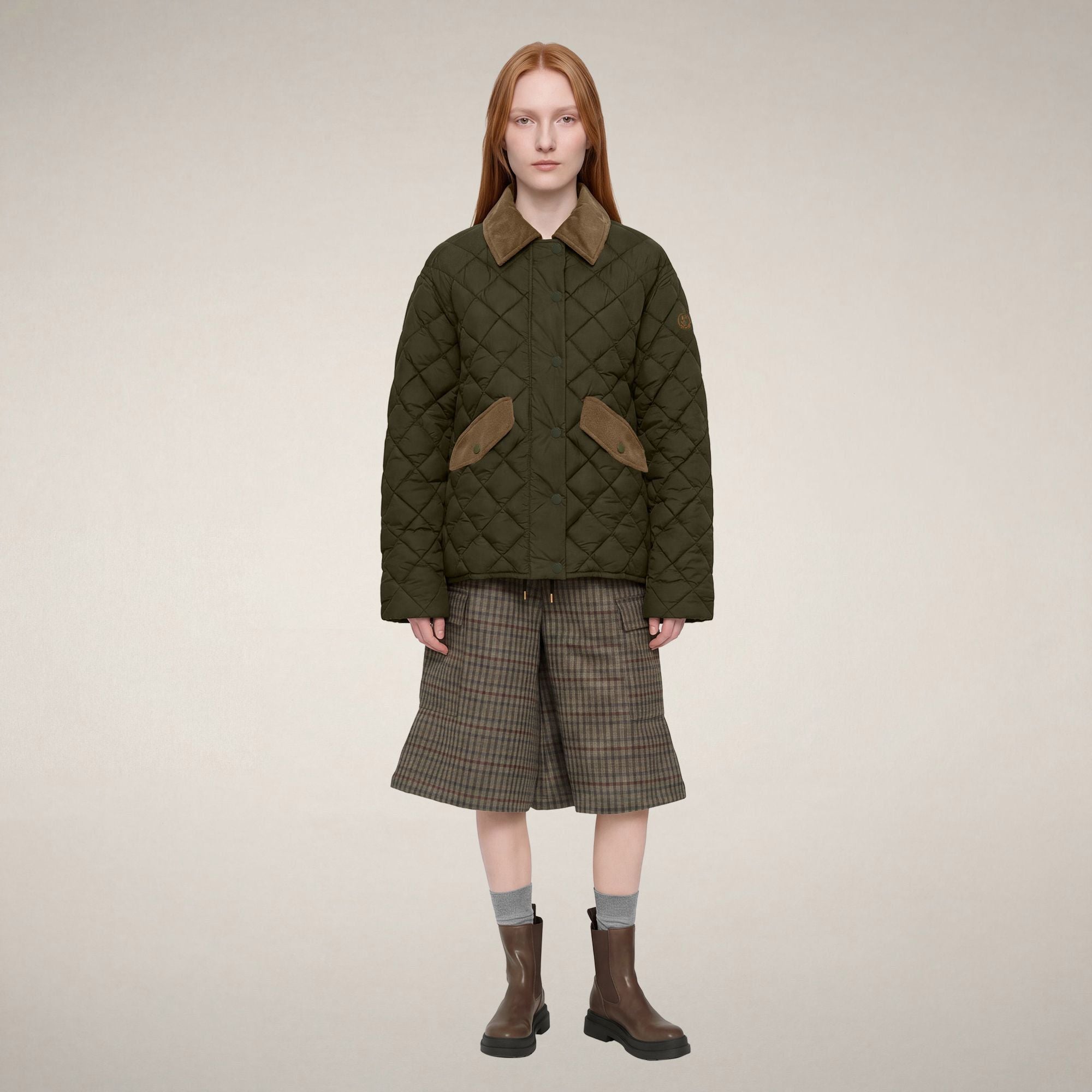 save-the-duck-jodie-damen-steppjacke-gr-n-snake image 1