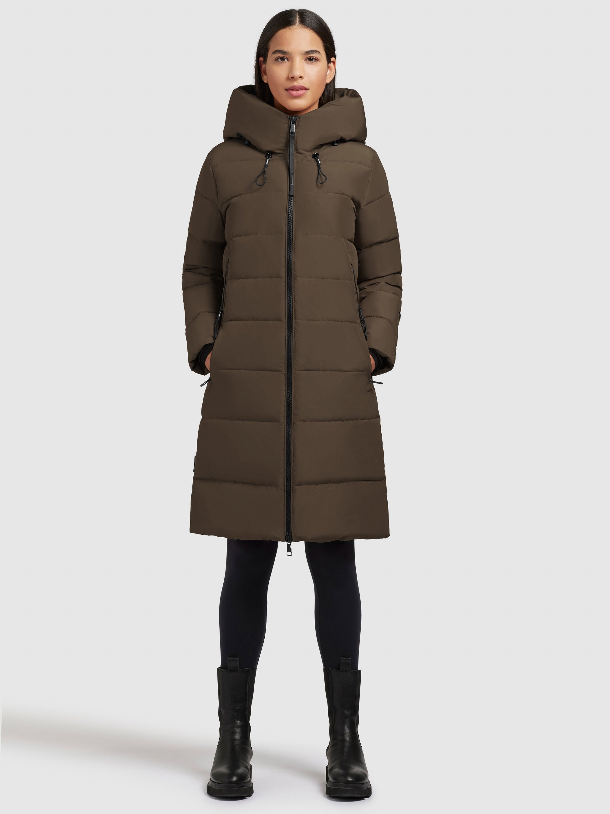 khujo-coat-jilias4-khaki-damen-steppmantel-wattiert image 1