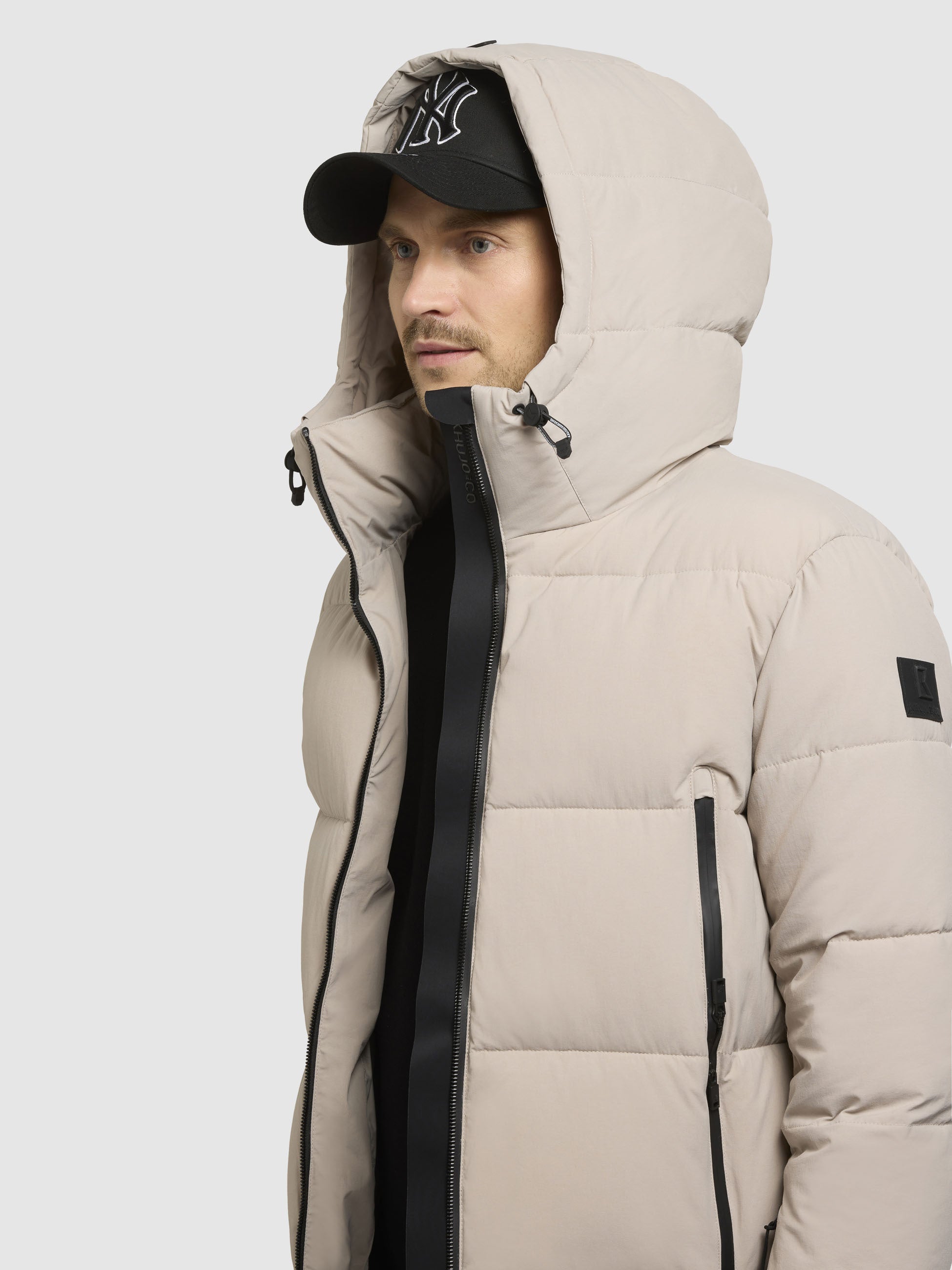 khujo-jacke-roan-hellgrau-h-ftlange-winter-steppjacke image 7