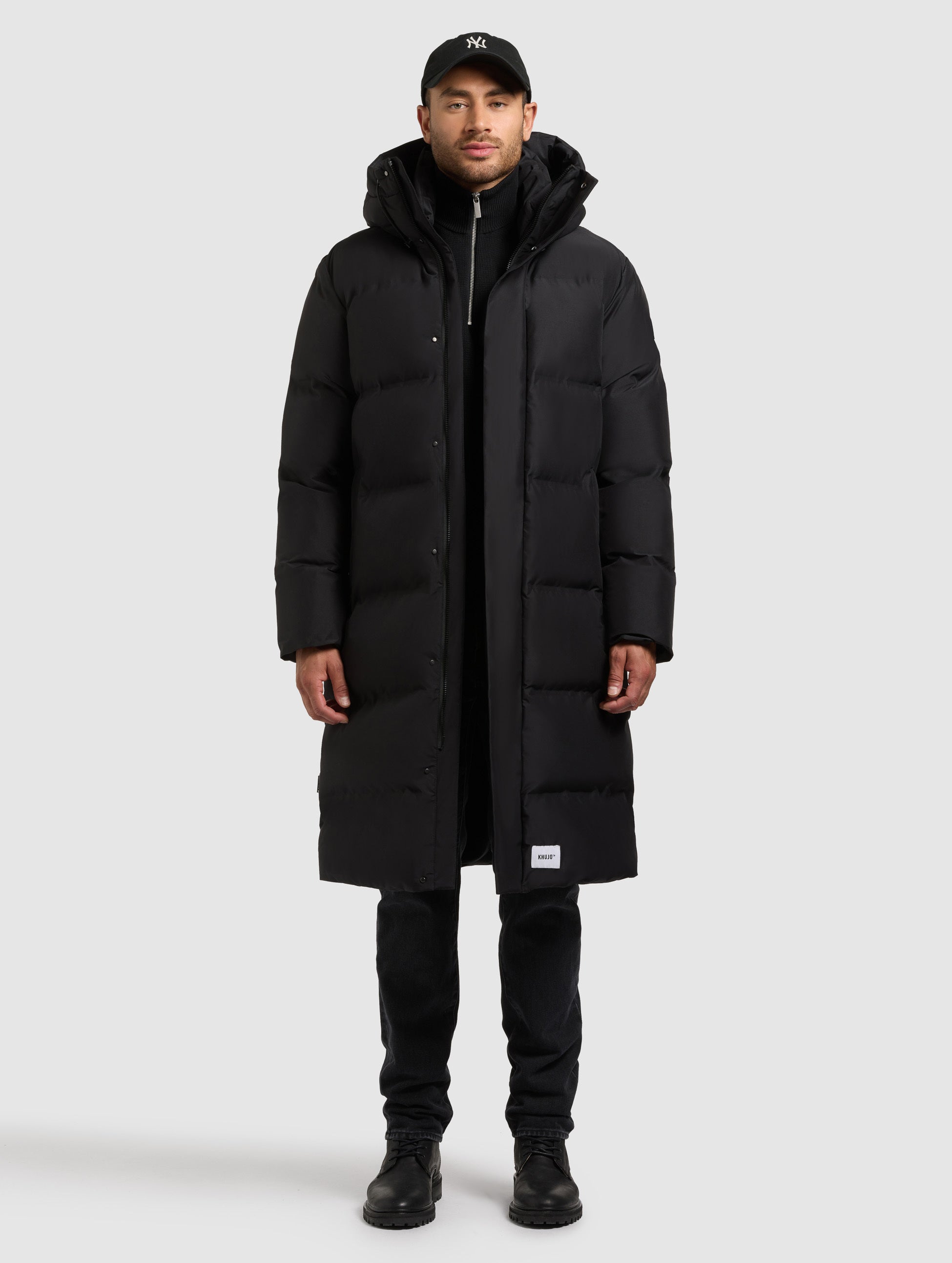 khujo-mantel-stig-black-knielanger-steppmantel-mit-kapuze-f-r-damen image 2