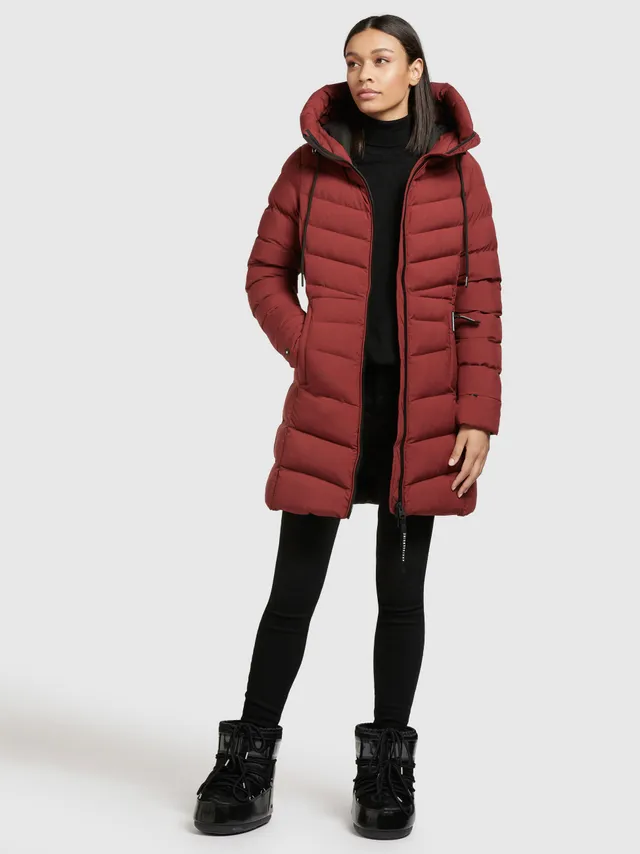 khujo-jacke-tuhani2-matt-rostrot-damen-steppjacke-leicht image 1