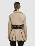 khujo-liane-damen-sommerjacke-trench-sand image 3