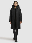 khujo-mantel-jange-black-knielanger-damen-steppmantel-schwarz image 6