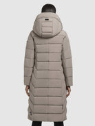 khujo-mantel-sensy-greige-wadenlanger-damen-steppmantel-regular-fit image 3