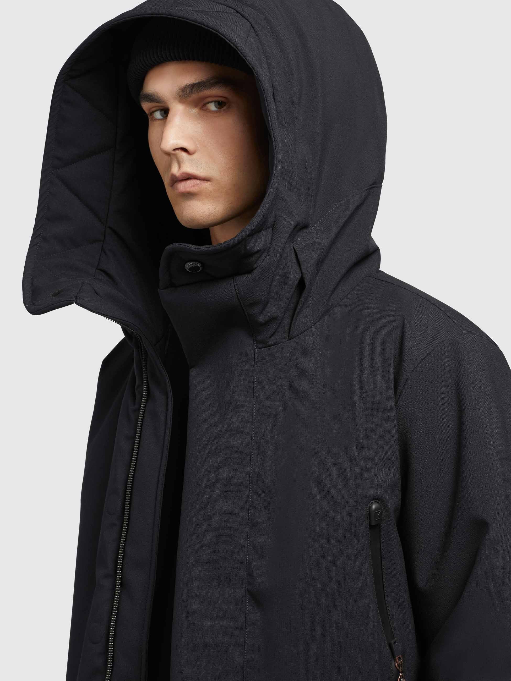 khujo-mantel-carl2-schwarz-parka-mantel-im-loose-fit-mit-kapuze image 7