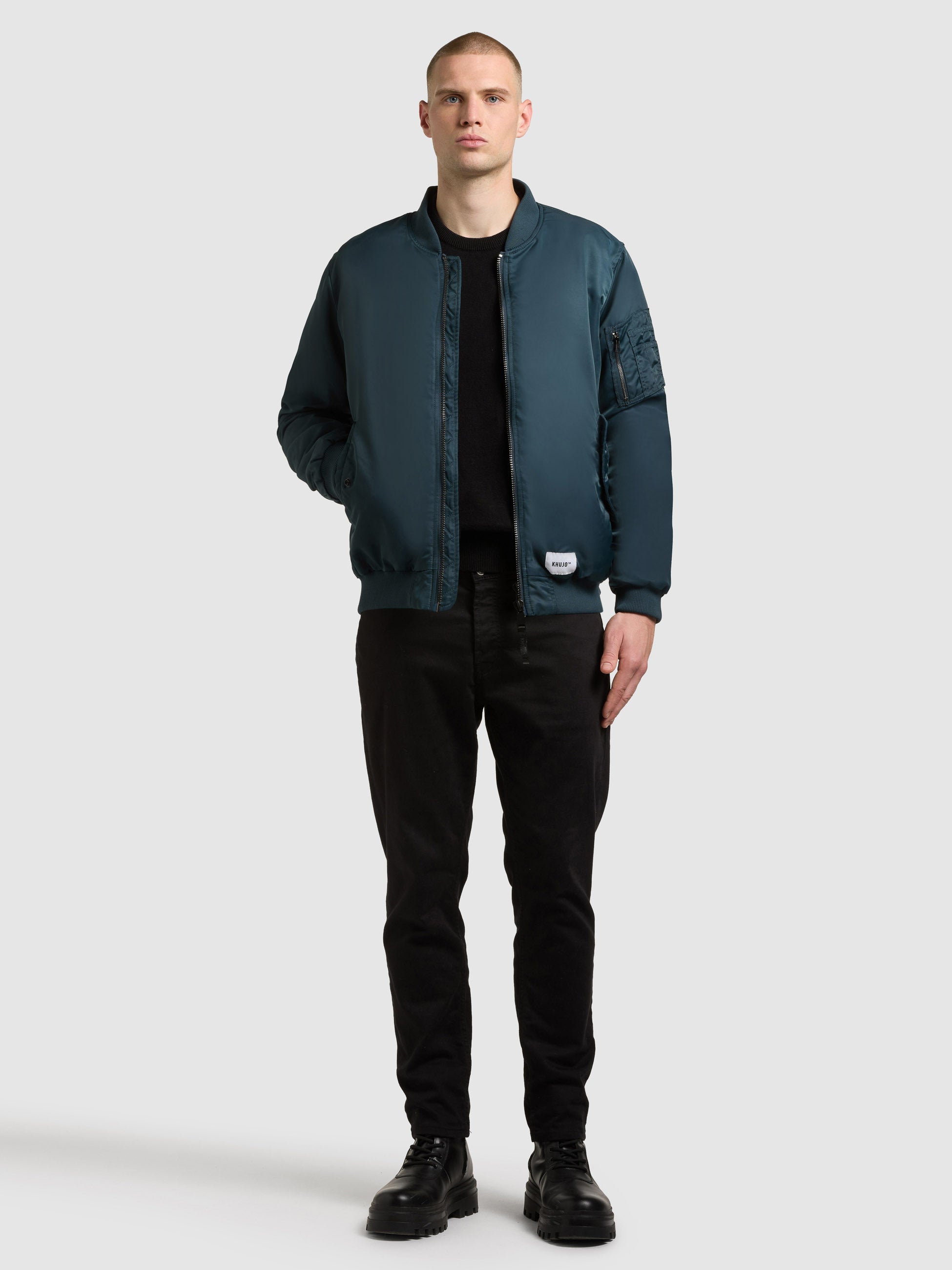 khujo-jacke-adon-petrol-blue-bomberjacke-h-ftlang image 2
