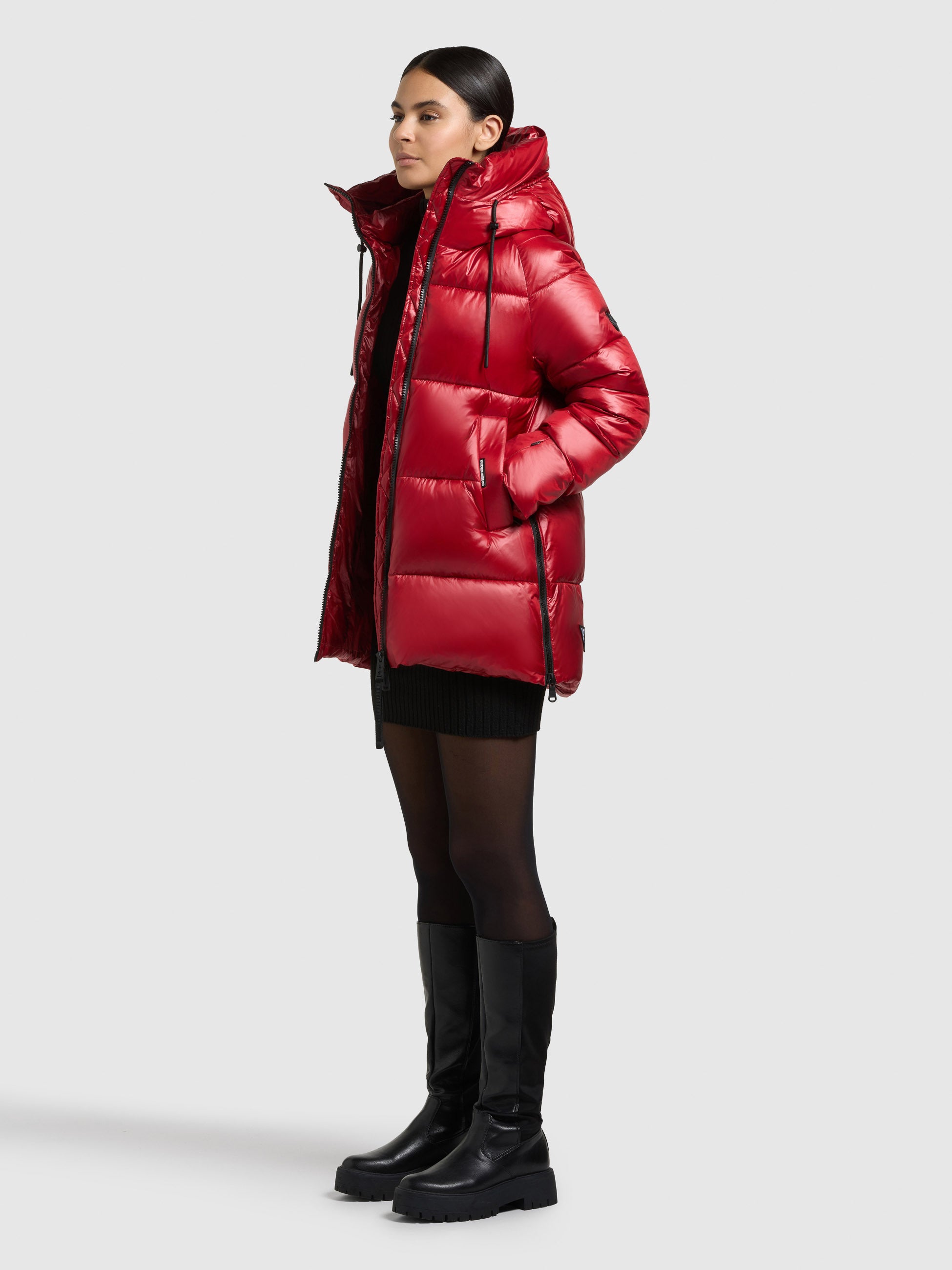 khujo-jacke-cara-nebula-red-damen-steppjacke-loose-fit-gl-nzend image 2