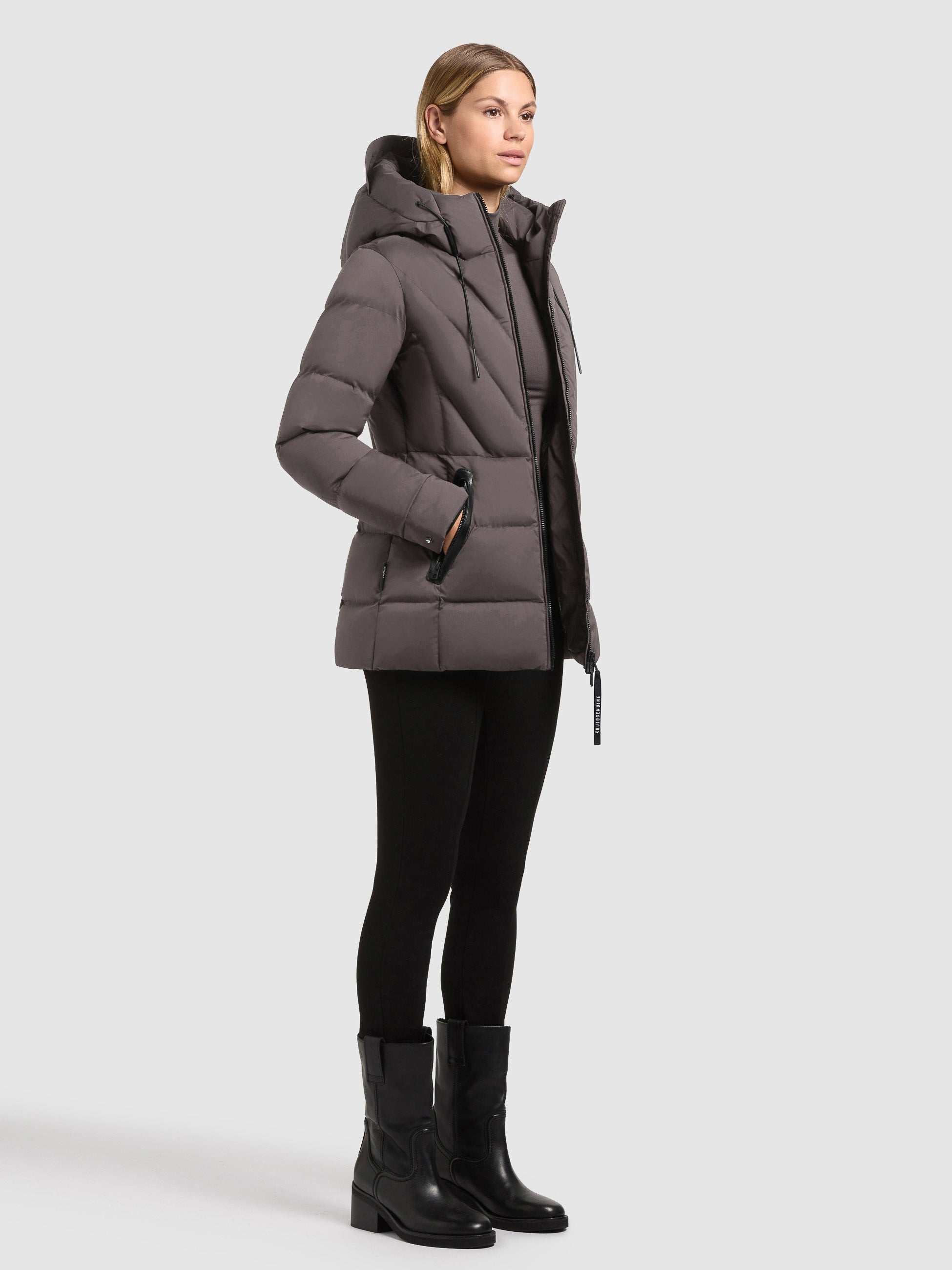 khujo-jacke-rabb-2in1-damen-steppjacke-graphite-grey image 2