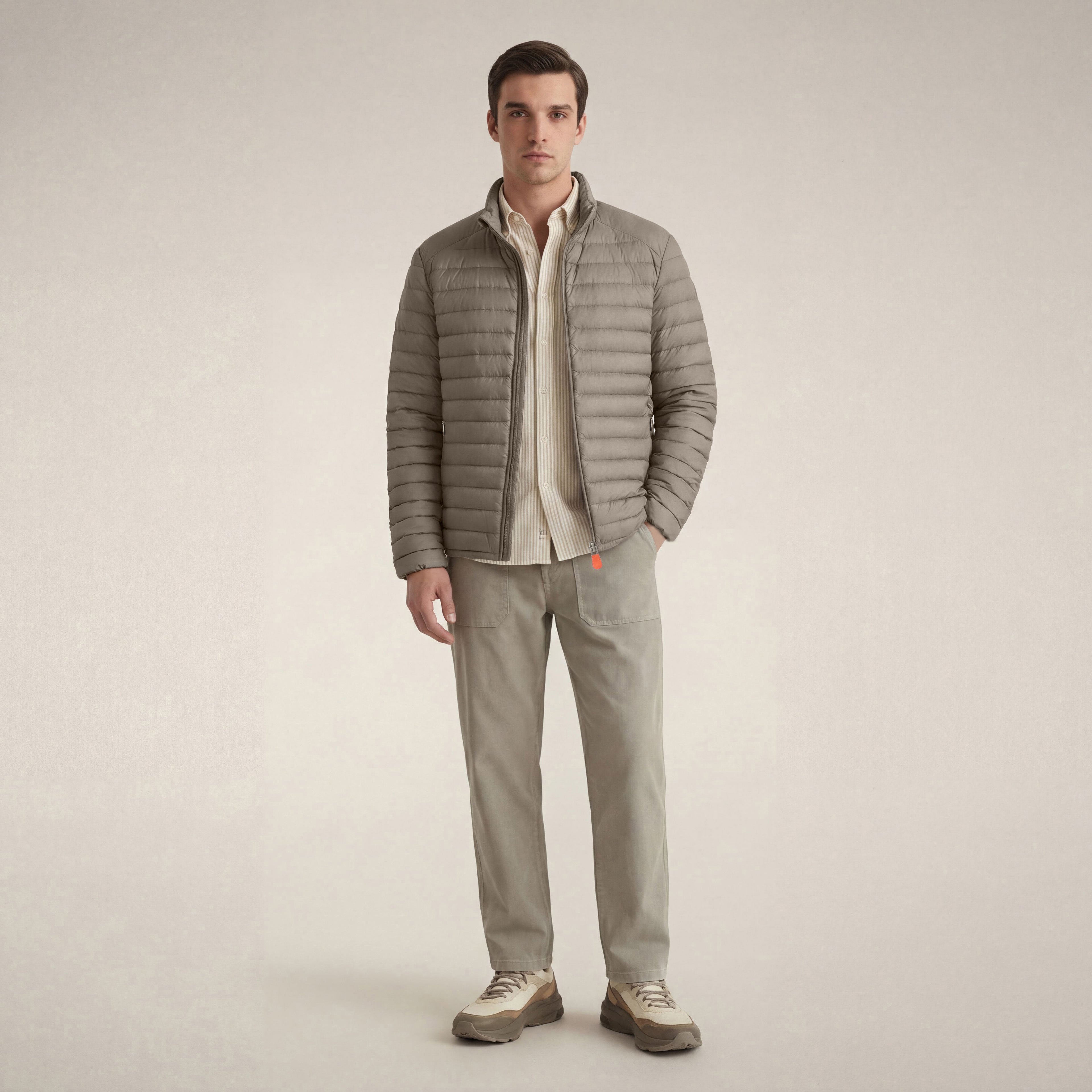 save-the-duck-alexander-herren-steppjacke-elefantengrau image 1