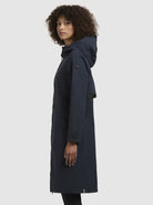 khujo-femke-damen-mantel-dunkelblau-regenmantel-slim-fit image 5