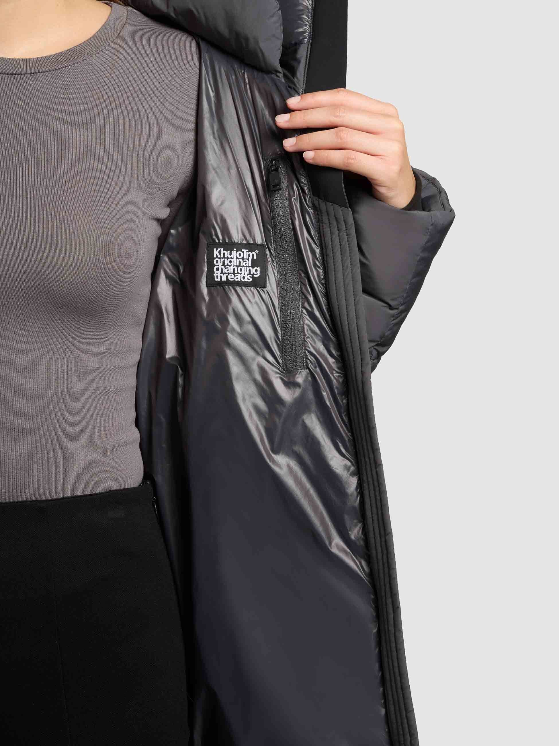 khujo-nalu-damen-steppmantel-steel-grey-knielanger-wintermantel image 8