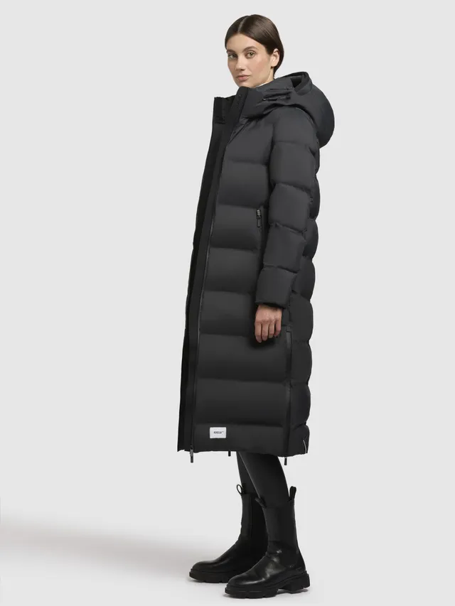 khujo-larea3-damen-steppmantel-dark-gray-wadenlang image 1