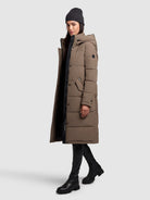 khujo-coat-dairi-city-taupe-knielanger-steppmantel-mit-kapuze-f-r-damen image 2