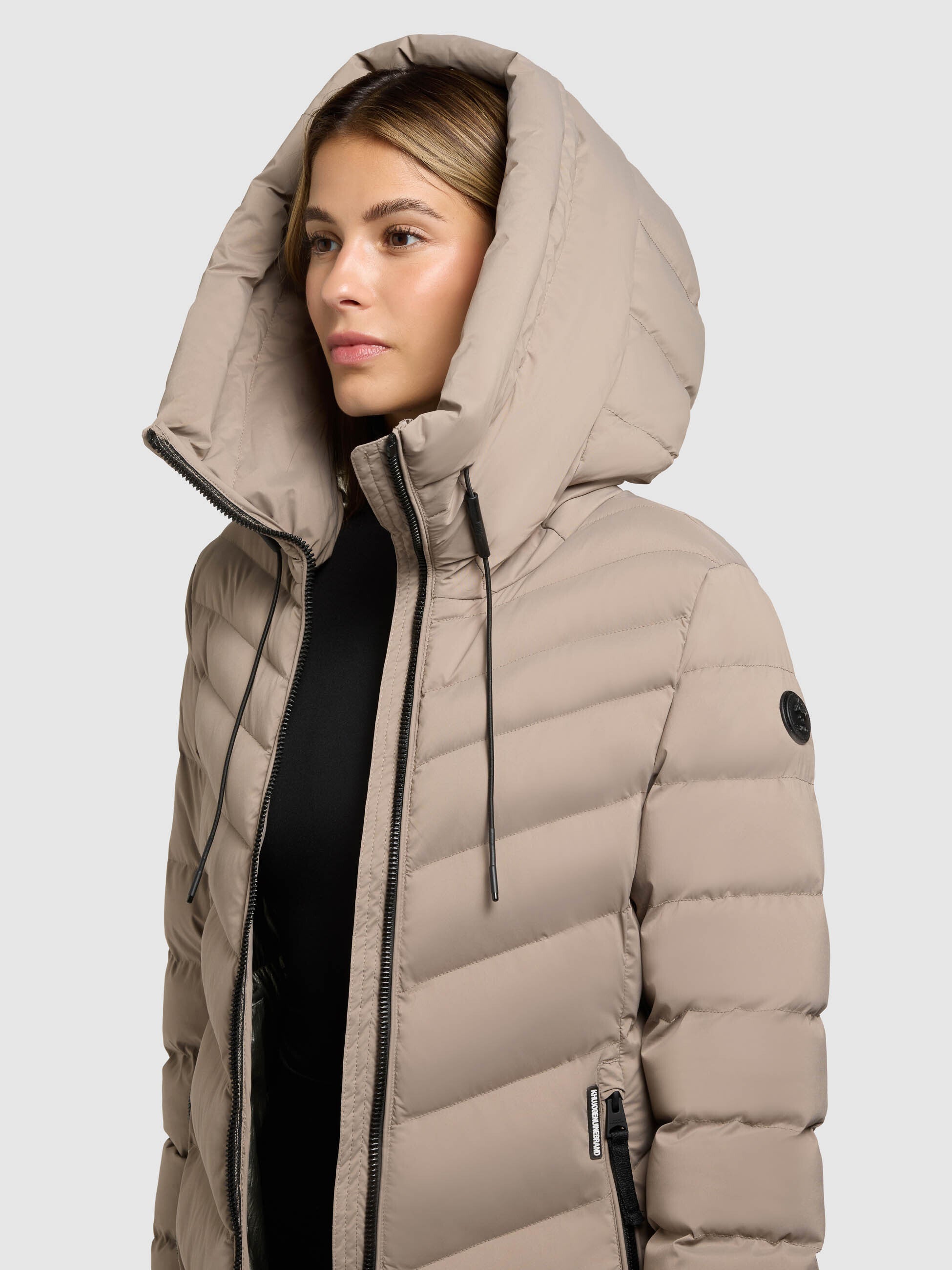 khujo-mantel-stoane2-greige-wadenlanger-damen-steppmantel-regular-fit image 7