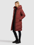 khujo-coat-jange-dark-red-damen-steppmantel-knielang image 6