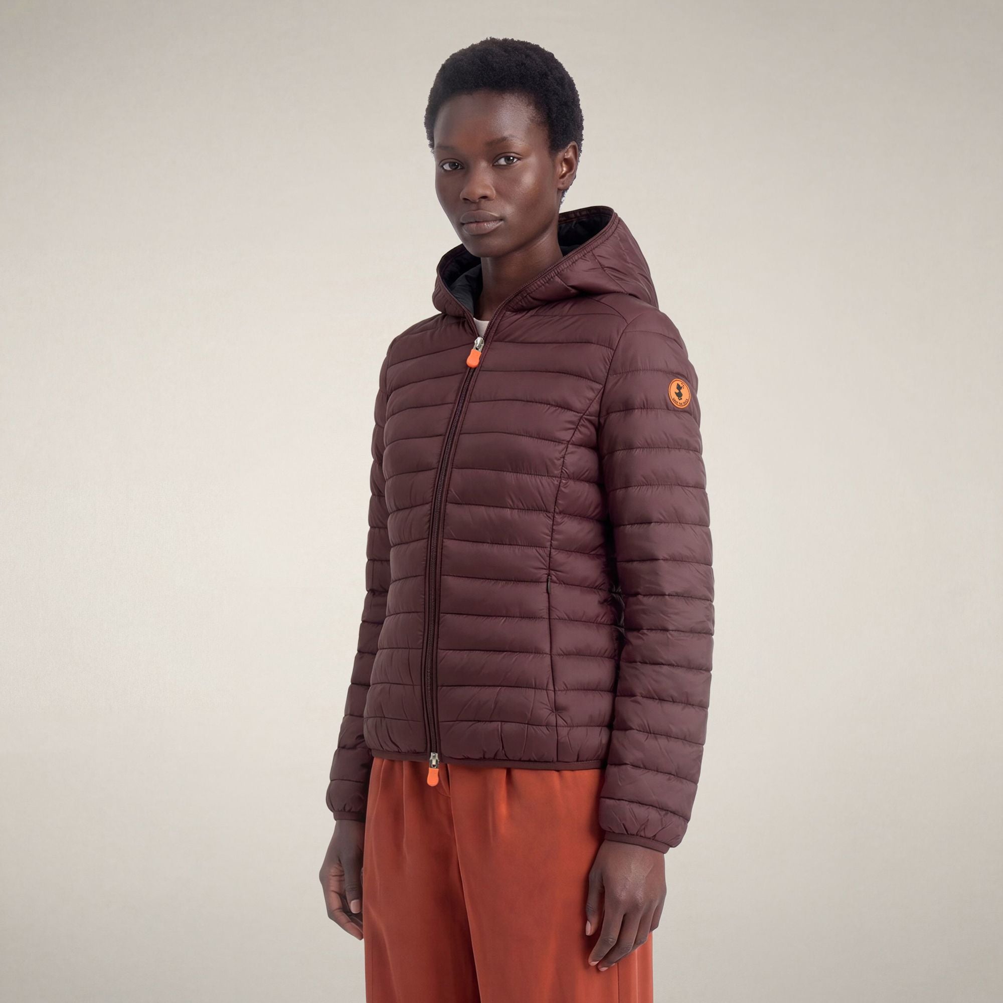 save-the-duck-daisy-damen-steppjacke-bordeaux-schwarz image 5