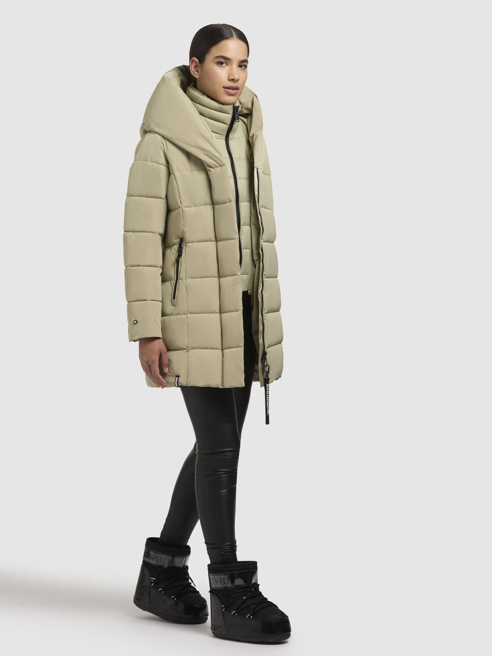 khujo-jacke-tenx-hellgr-n-damen-steppjacke-mit-herausnehmbarem-einsatz image 6
