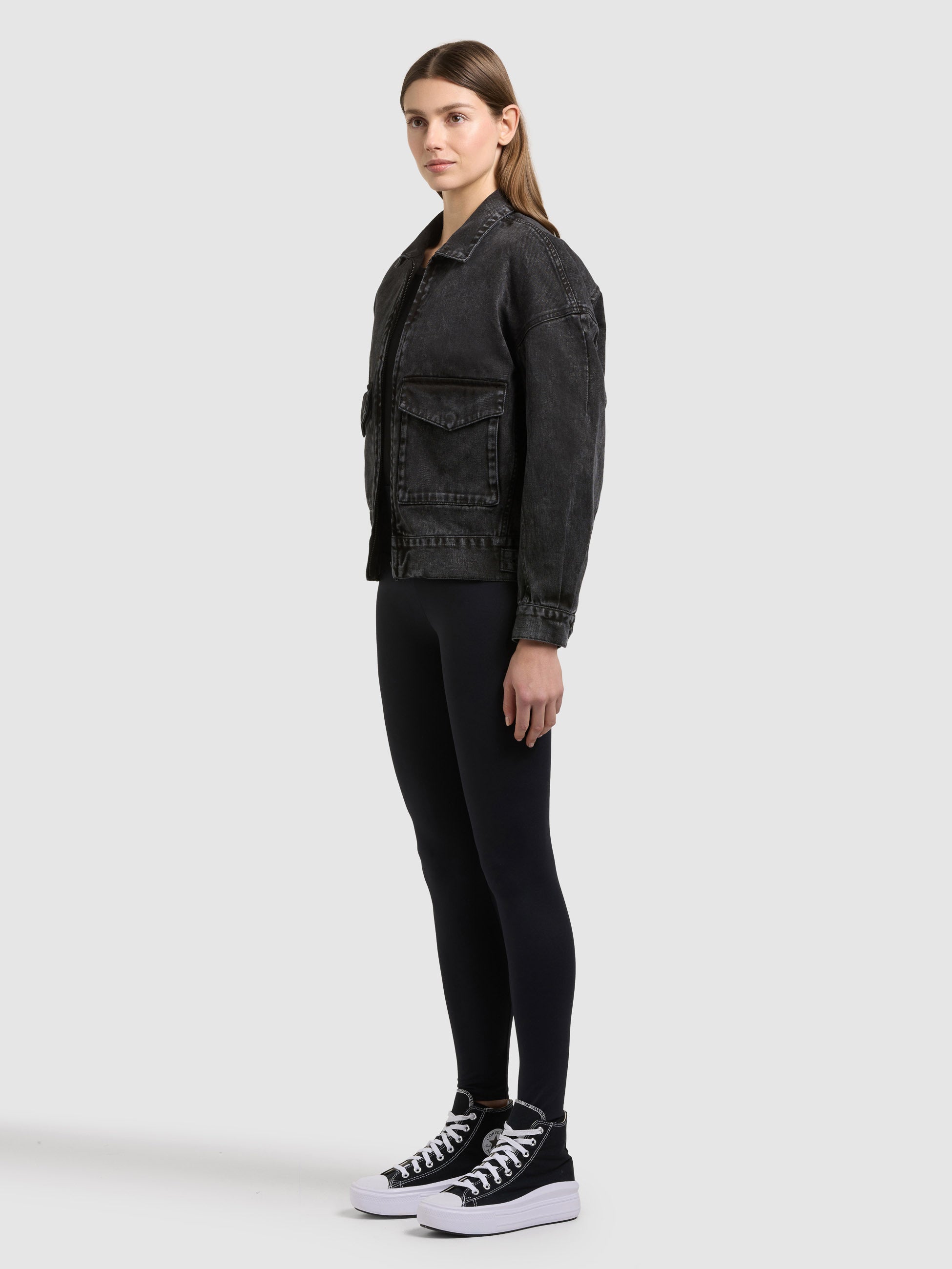 khujo-jacke-nelina-black-damen-jeansjacke-aus-baumwoll-denim image 6