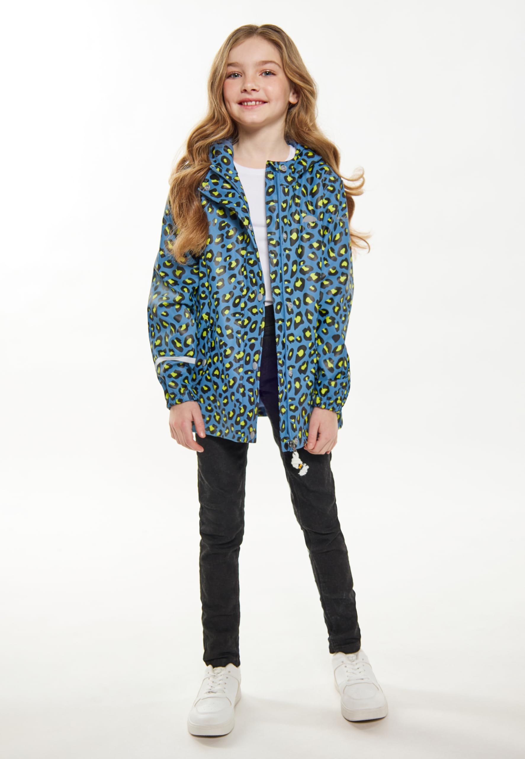 schmuddelwedda-m-dchen-regenjacke-tiermuster-mit-kapuze image 2