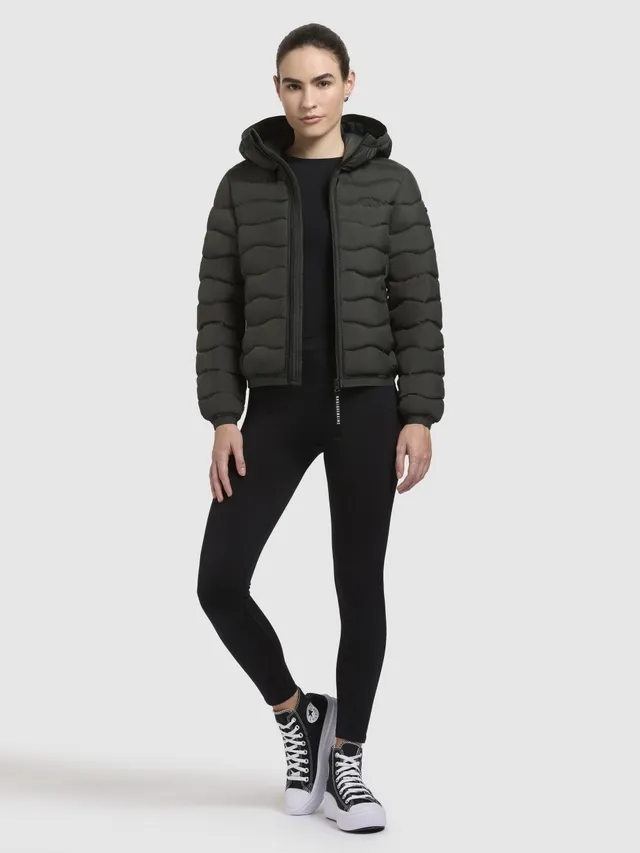 khujo-jacke-nargo-dunkelgr-n-damen-steppjacke-slim-fit-mit-kapuze image 1