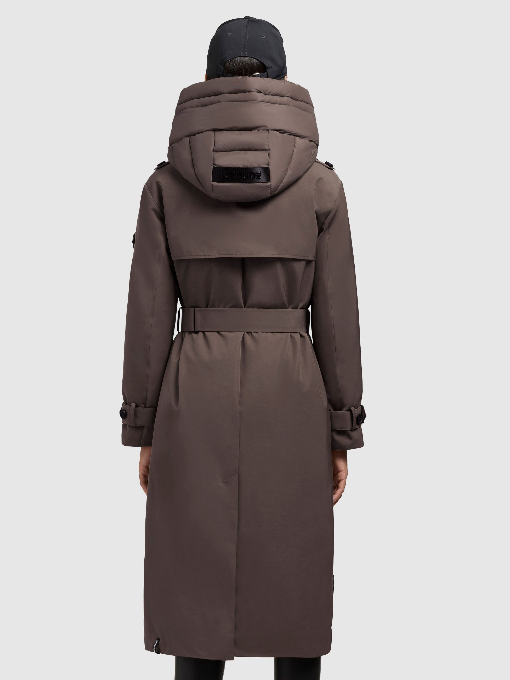 khujo-mantel-elena-city-taupe-trenchcoat-knielang-mit-herausnehmbarem-steppeinsa image 3