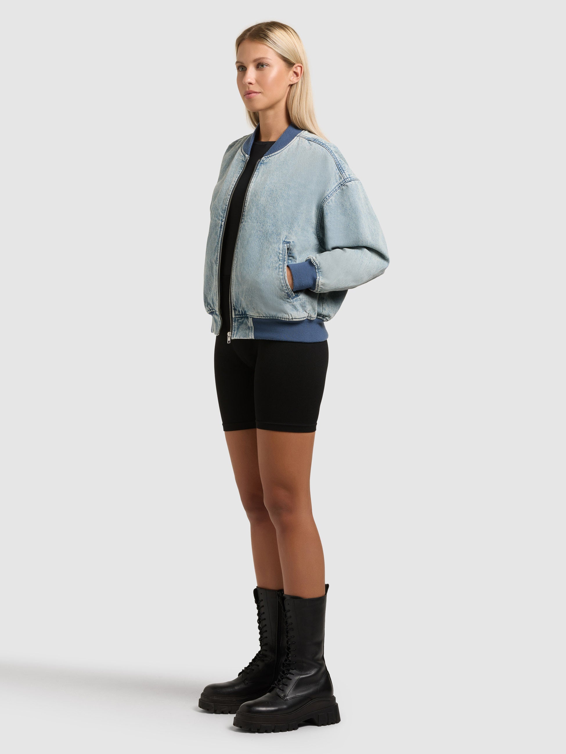 khujo-jacke-clara-light-blue-jeansjacke-blouson image 2