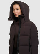 khujo-enits-matt-damen-steppjacke-moody-plum image 7