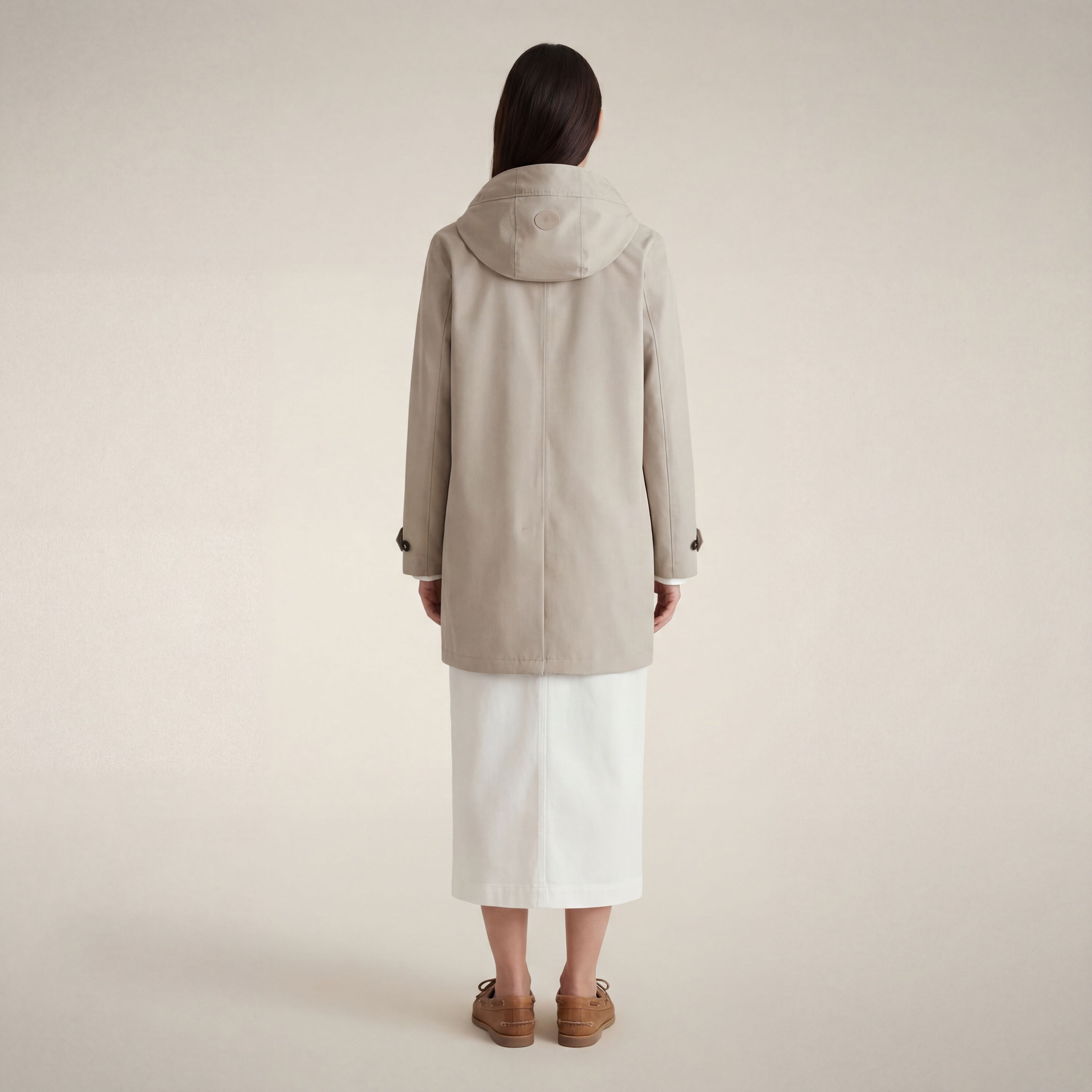 save-the-duck-april-damen-regenmantel-hellbeige-trench image 2